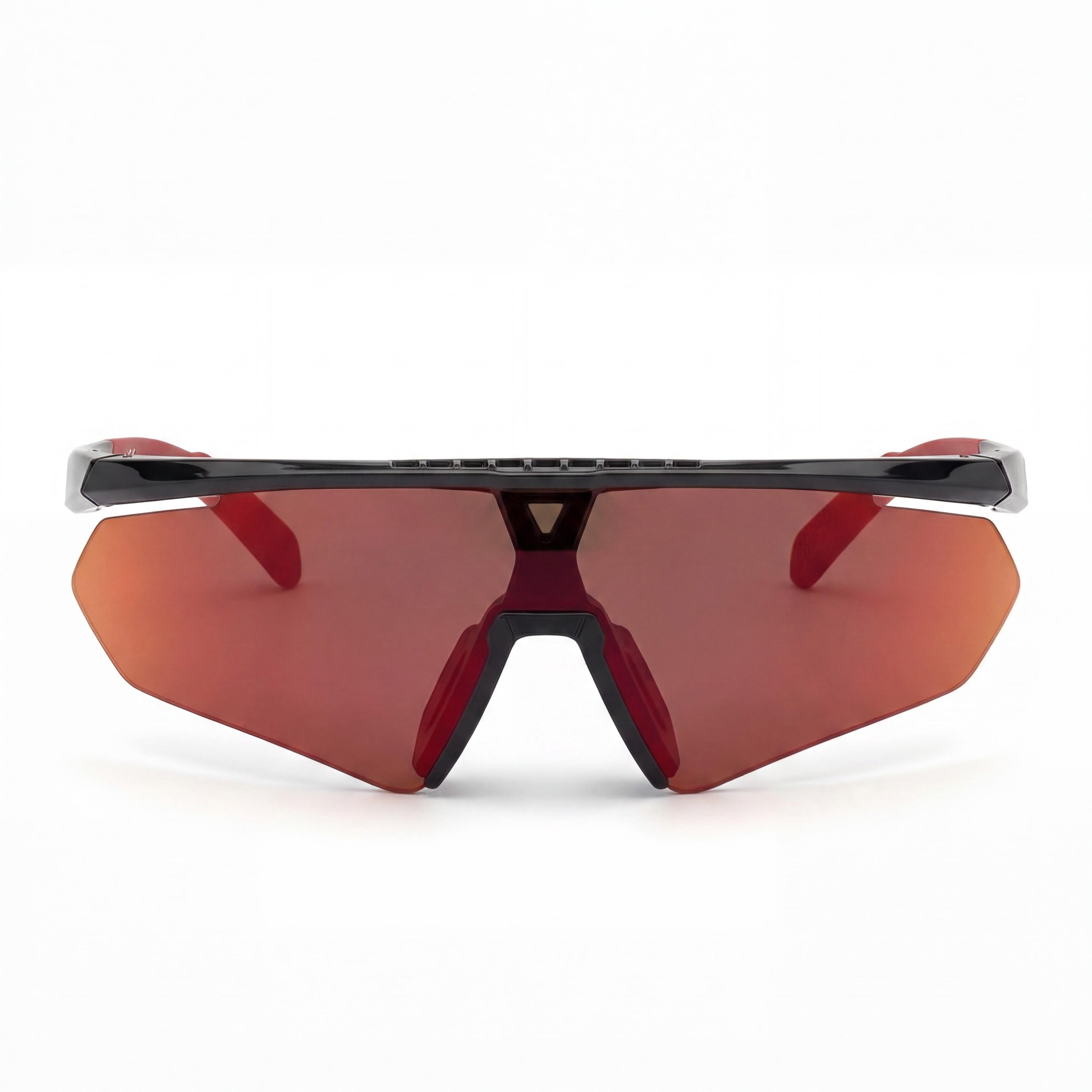 Gafas de sol adidas Contemporary TR90 de plástico para hombre, montura negra brillante, lentes Roviex de espejo ámbar, 100 % protección UV, 146 mm, Photo 2