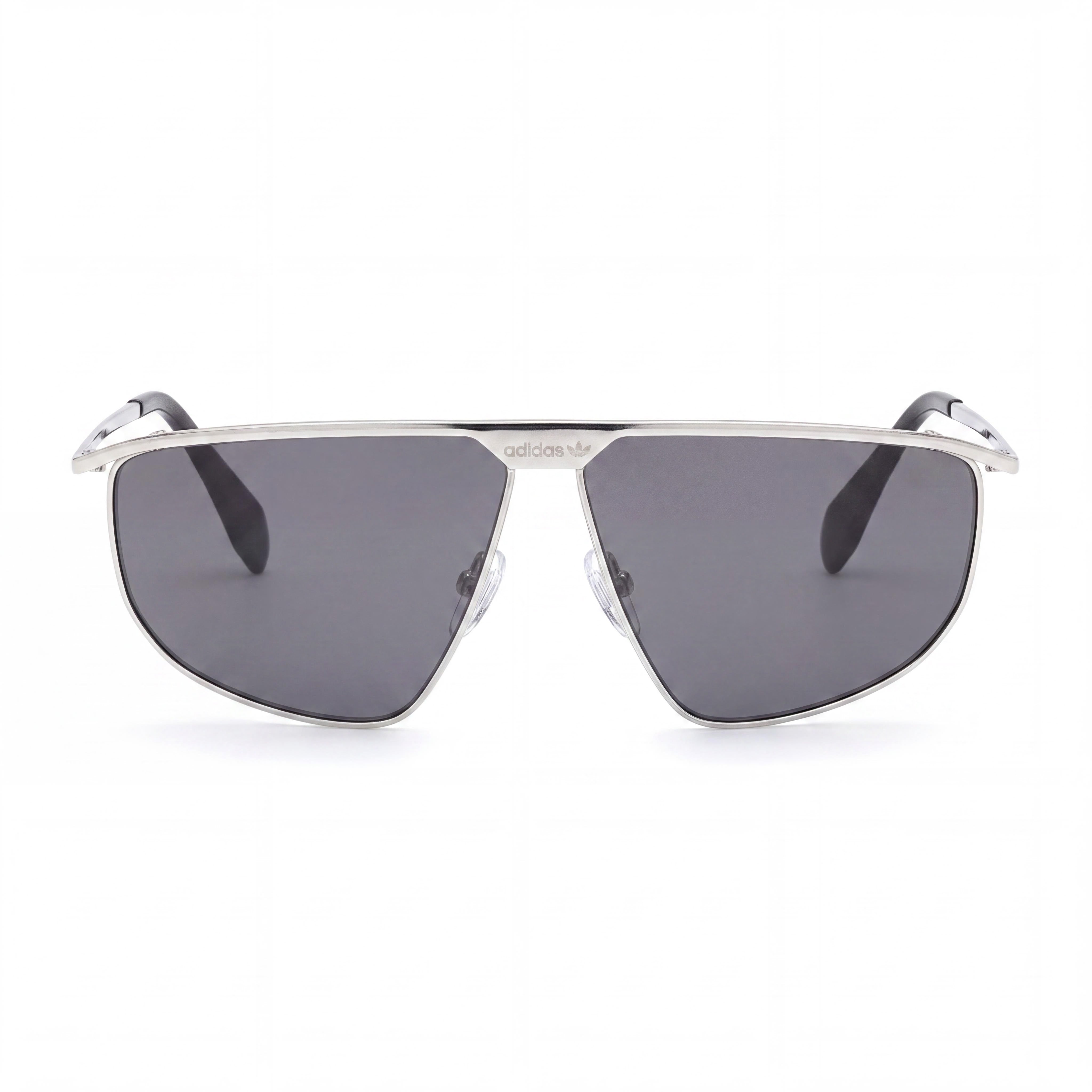 Gafas de sol de piloto de metal gris paladio Contemporaneo de hombre Adidas Originals con lentes grises y protección UV de 62 mm, Photo 2