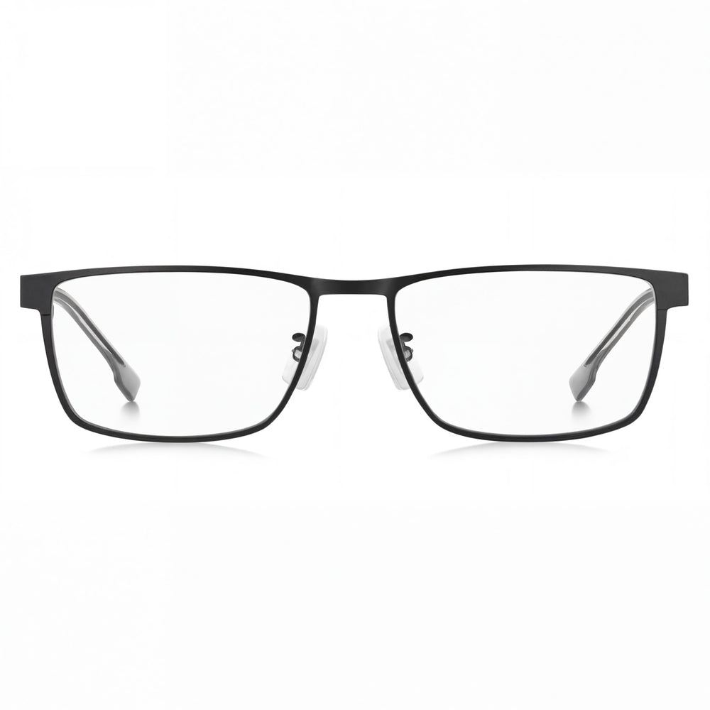 Gafas de Sol de Mujer Modernas de Metal con Lentes de Policarbonato Color Negro Mate y Rutenio de Hugo Boss Audio Systems 57mm