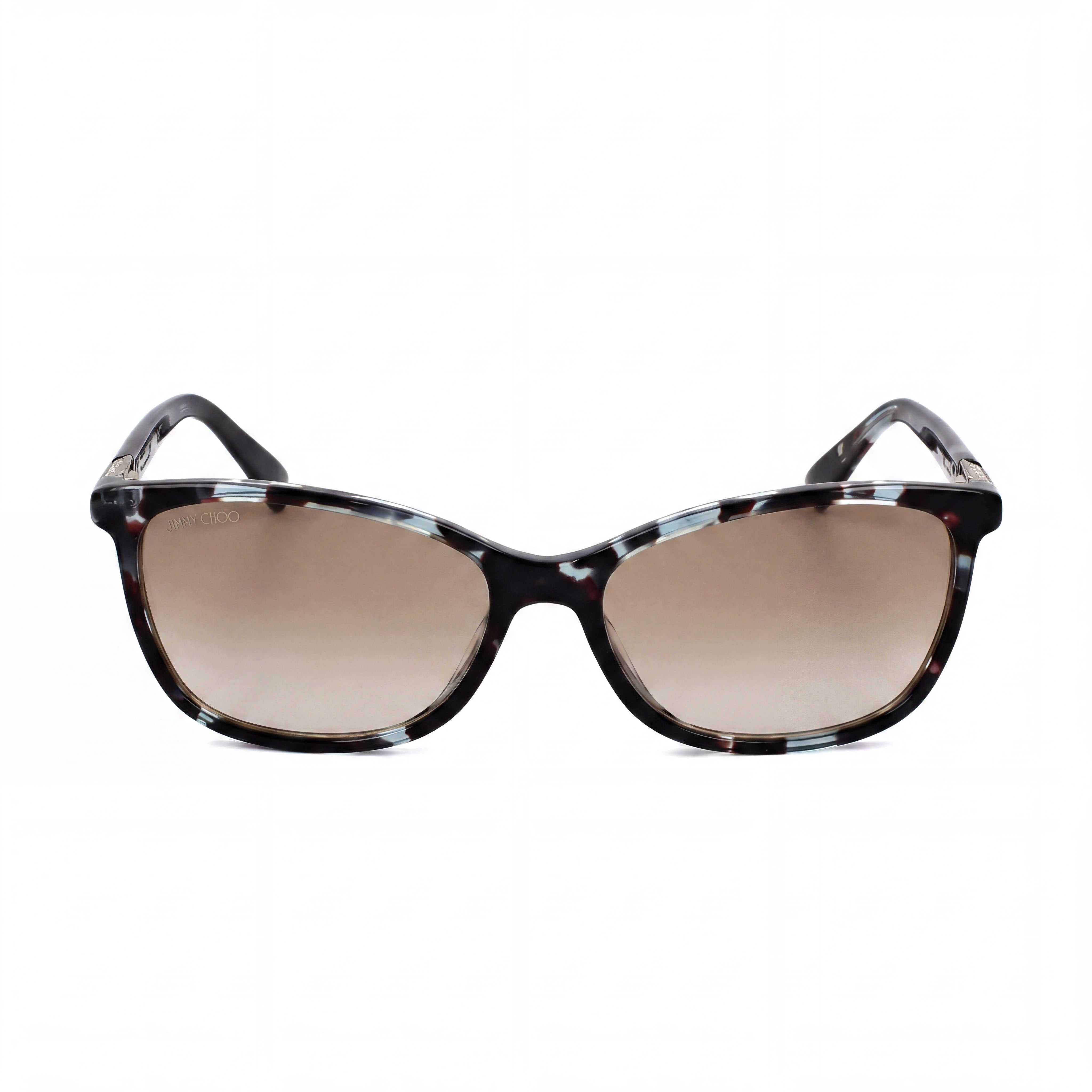 JIMMY CHOO Modern Women's Azure Havana Cellulose Frame, Polarized Polycarbonate Transparent Lenses, 53/16/140, Photo 2