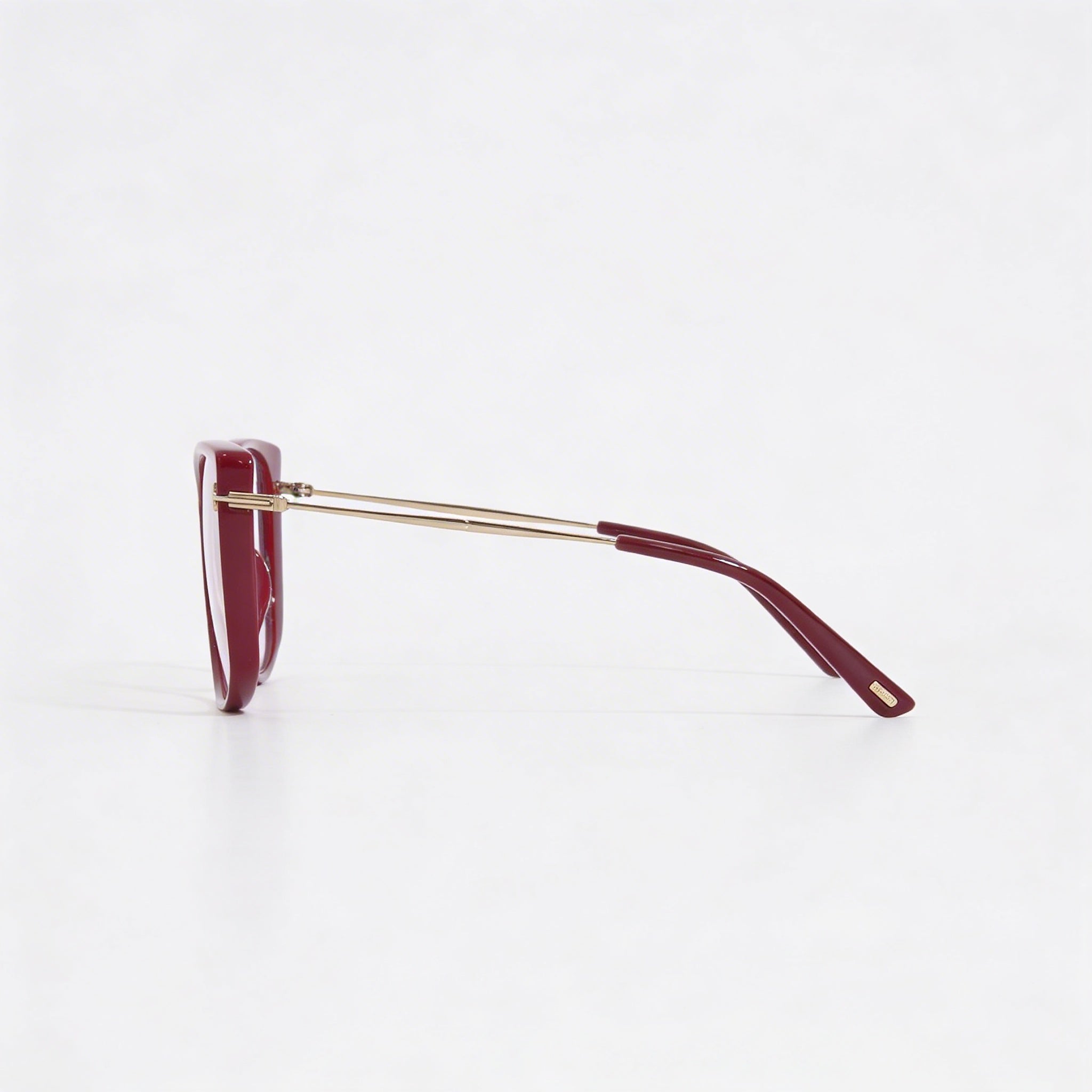 Gafas Tom Ford FT5816-B de mujer estilo ojo de gato, de plástico brillante fucsia y oro rosa con bloqueo de luz azul, 53mm, Photo 3