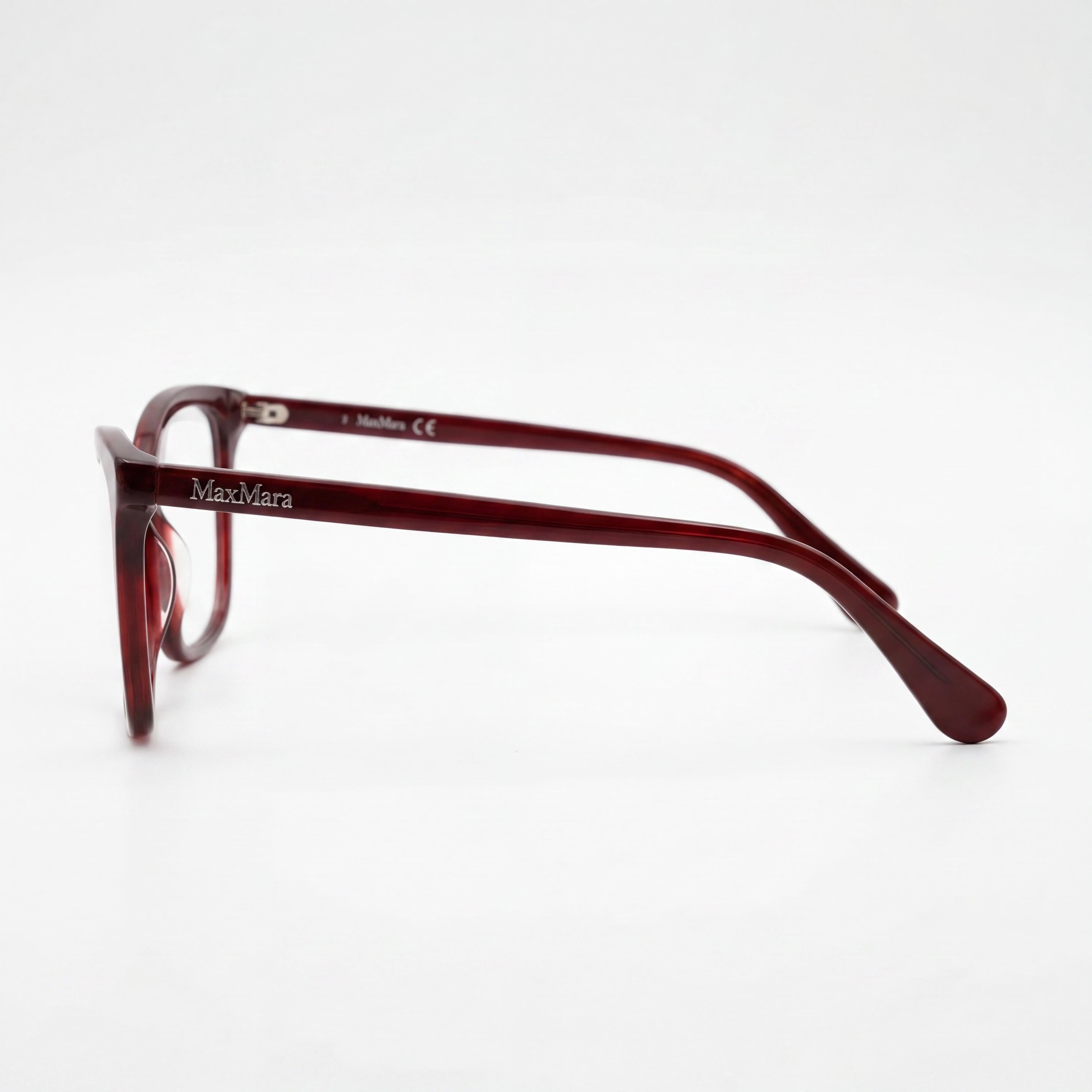 MaxMara MM5060 071 Women's Cat Eye Plastic Eyeglasses Bordeaux 54-16-140, Photo 3