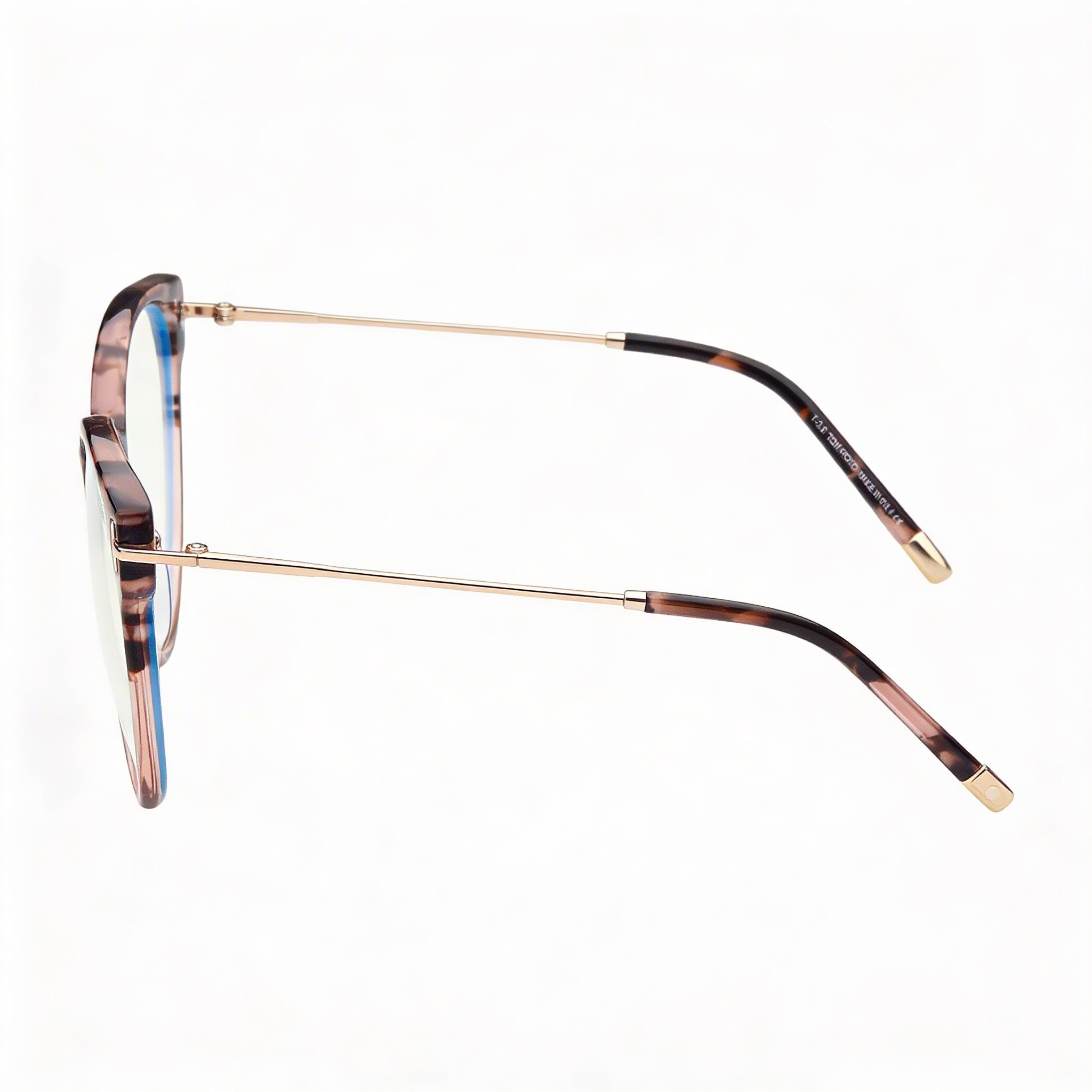 Tom Ford FT5770-B Gafas de Plástico con Bloqueo de Luz Azul para Mujer Rosa Oro Blush Havana 54mm, Photo 3