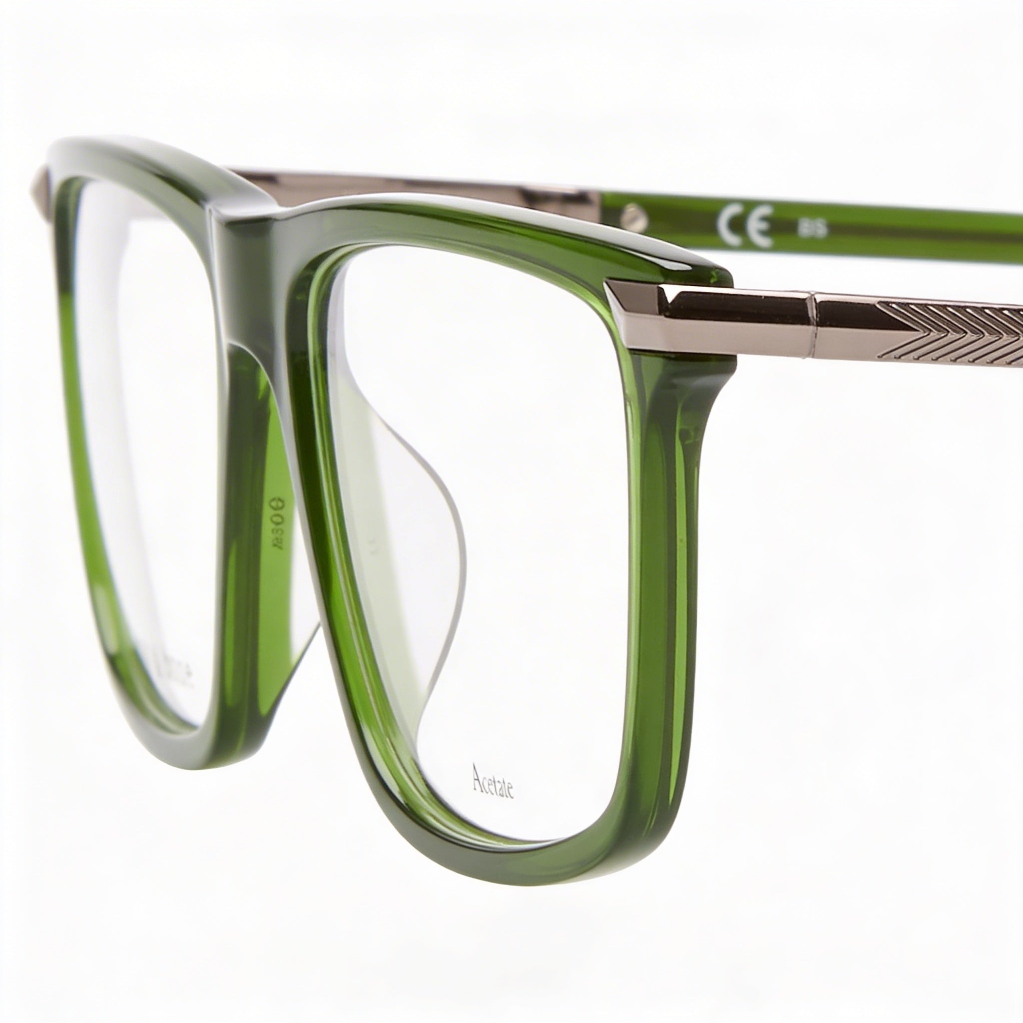 Rag & Bone Modern Women's Eyewear with Green Frame made from Acetate and Green Lenses made from Polycarbonate., Photo 2