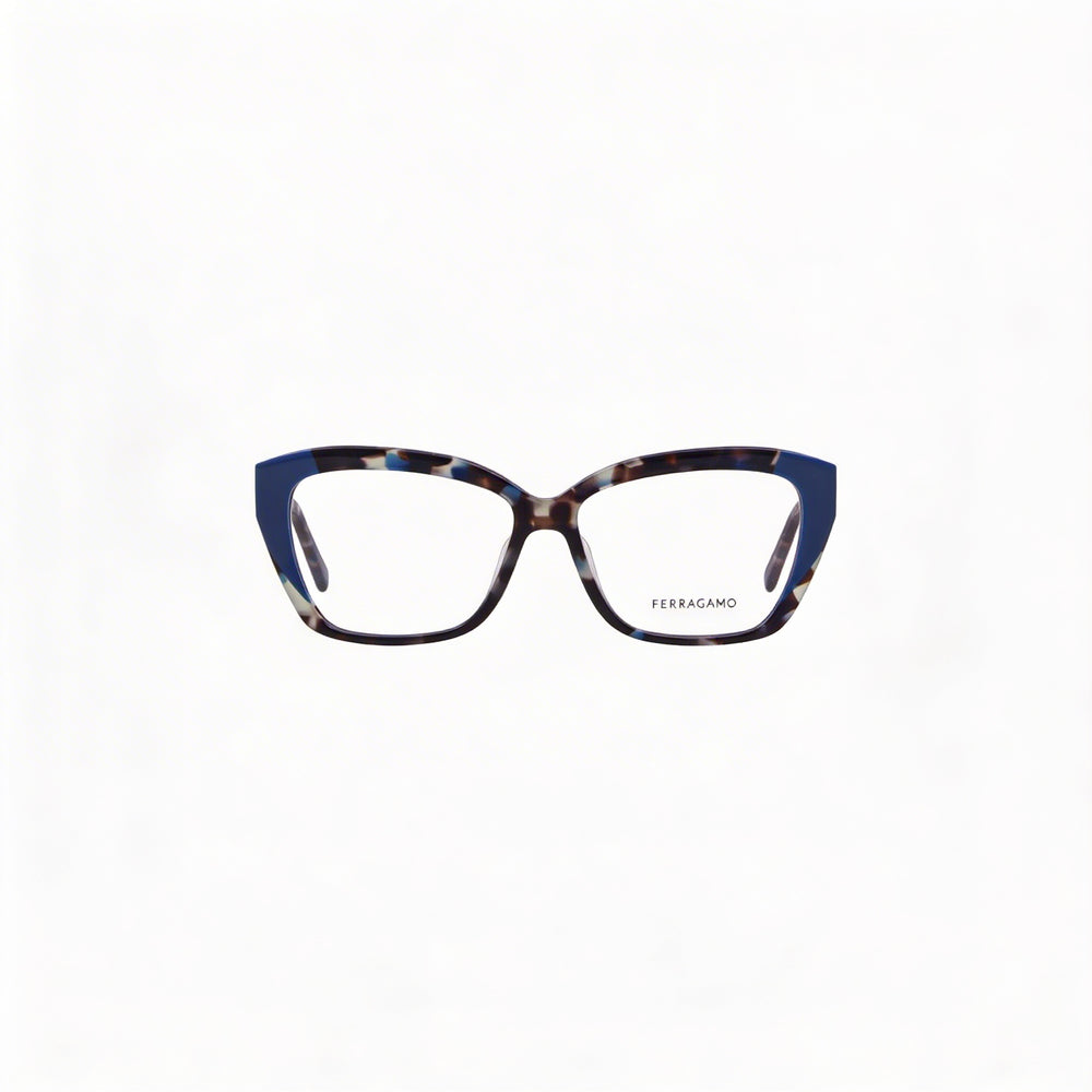 Salvatore Ferragamo Sf2938n Unisex Metal Azul Tortuga Turquesa Oscuro 53mm