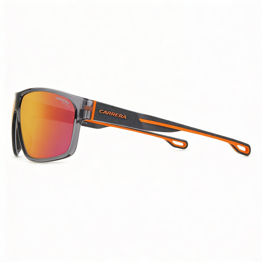 Carrera Casual Men's Grey Orange Eco Polyamide Frame Non-Polarized UV 400 Sunglasses 63mm