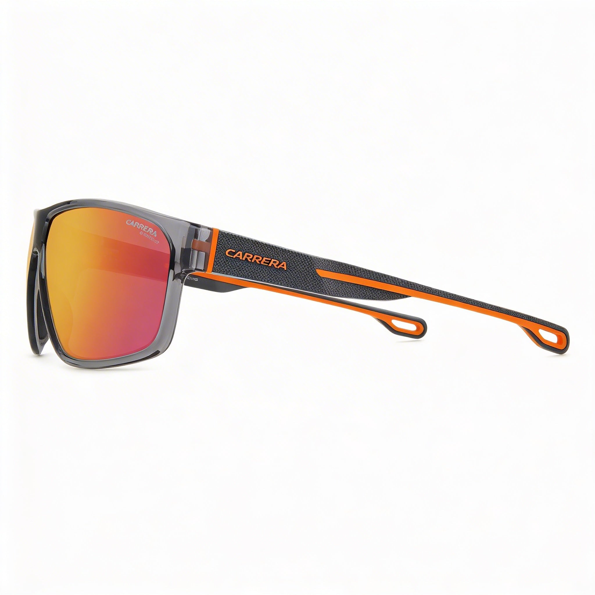 Gafas de sol Carrera Casual para hombre, armazón de poliamida ecológica gris y naranja, sin polarizar, protección UV 400, 63 mm, Photo 3