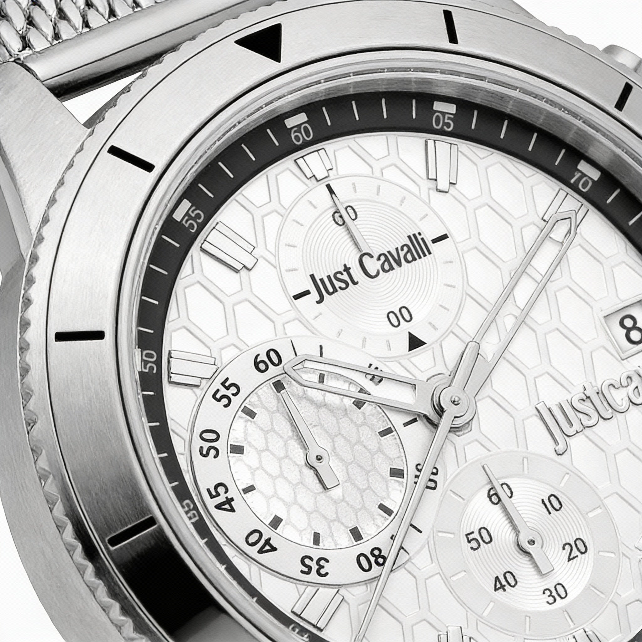 Just Cavalli Bracelet Men's Silver-Tone Stainless Steel Watch, Photo 2