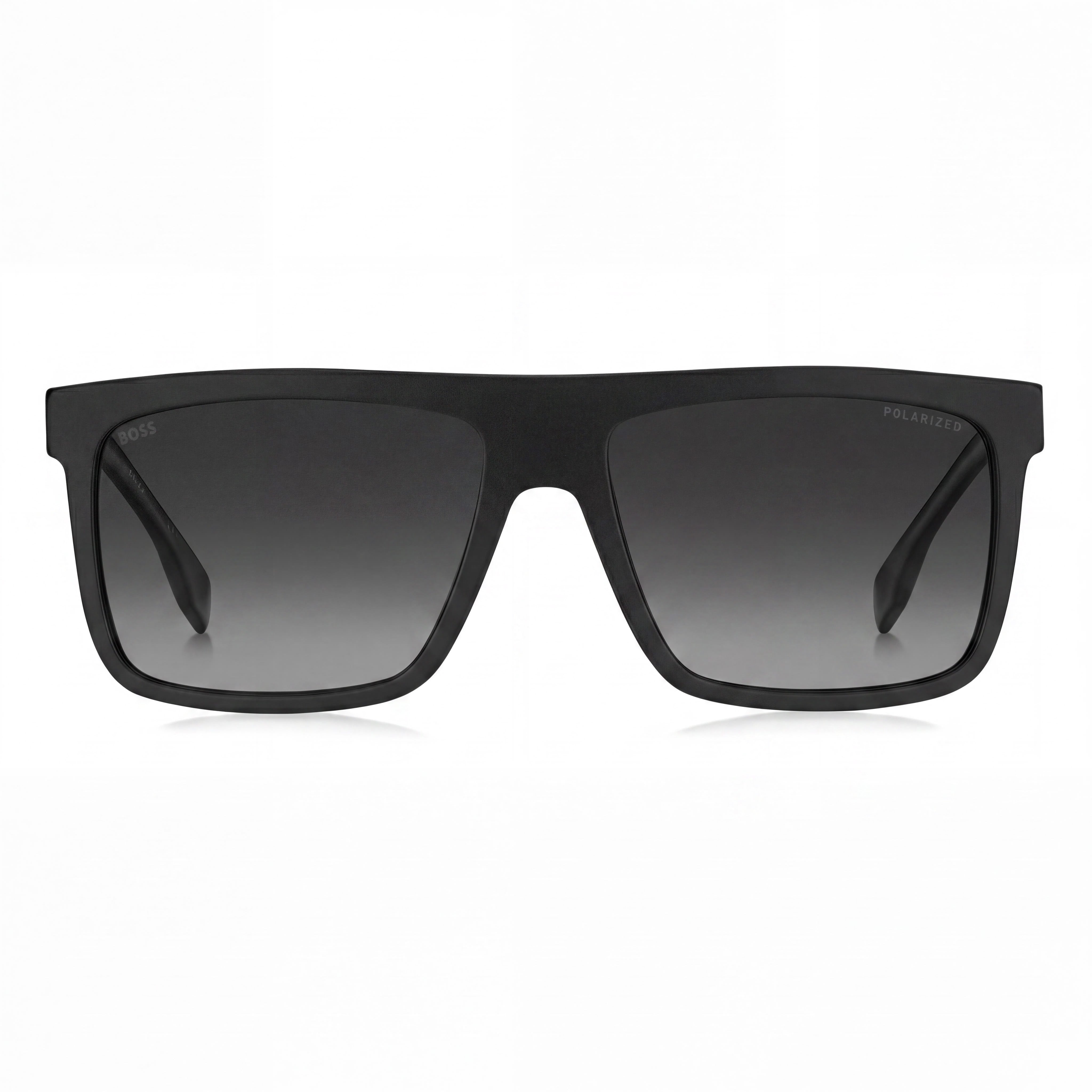 Hugo Boss BOSS 1440/S Gafas de sol clásicas para hombre, de plástico negro mate con lentes grises degradadas no polarizadas y protección UV 100%, 59 mm, Photo 2