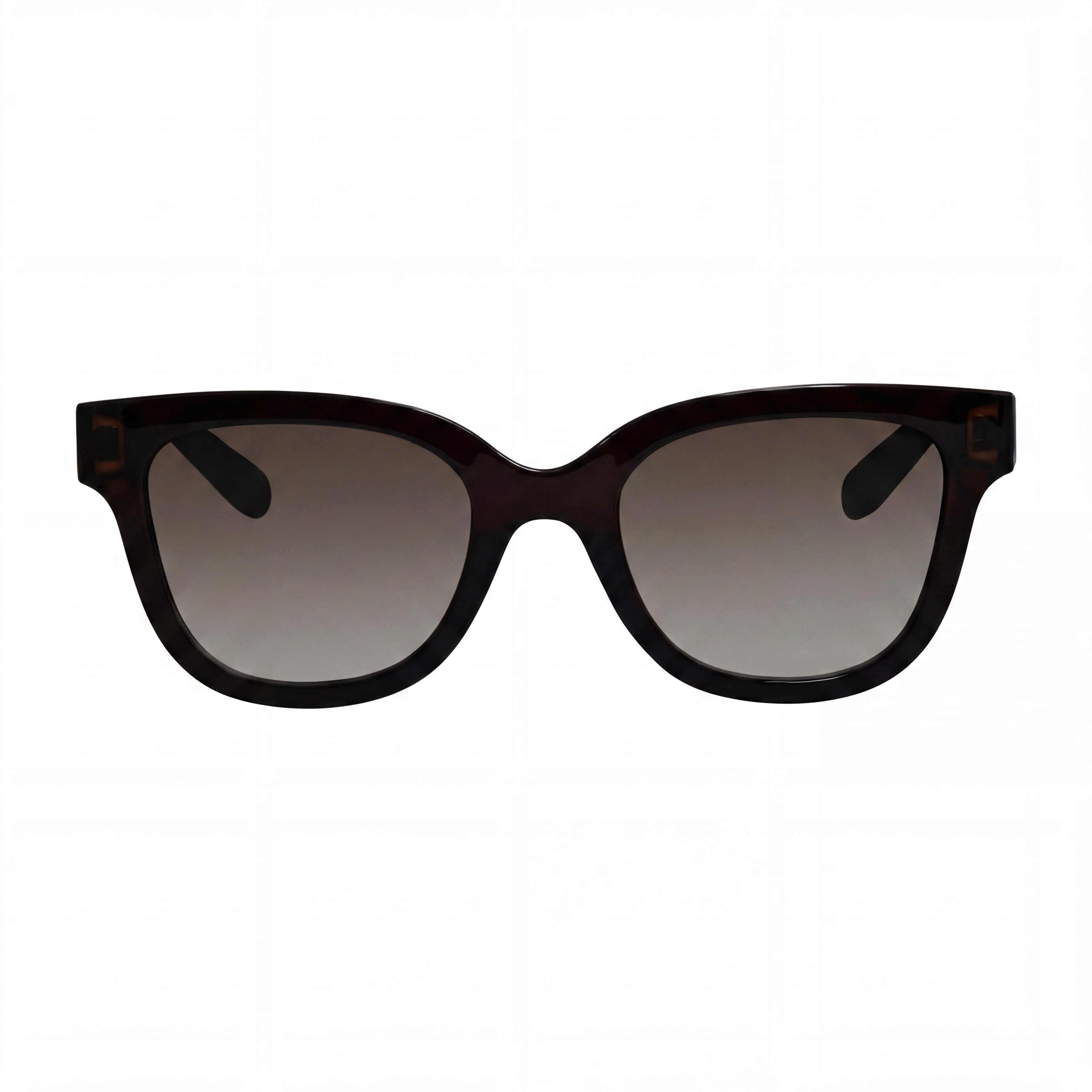Gafas de sol Ferragamo SF1066S para mujer, marco de plástico marrón con cristales, lentes grises degradadas, protección UV, 52 mm, Photo 2