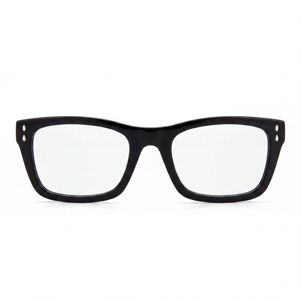 Gafas de sol unisex modernas Isabel Marant con montura de acetato negro, lentes negras, ancho de lente de 52 mm