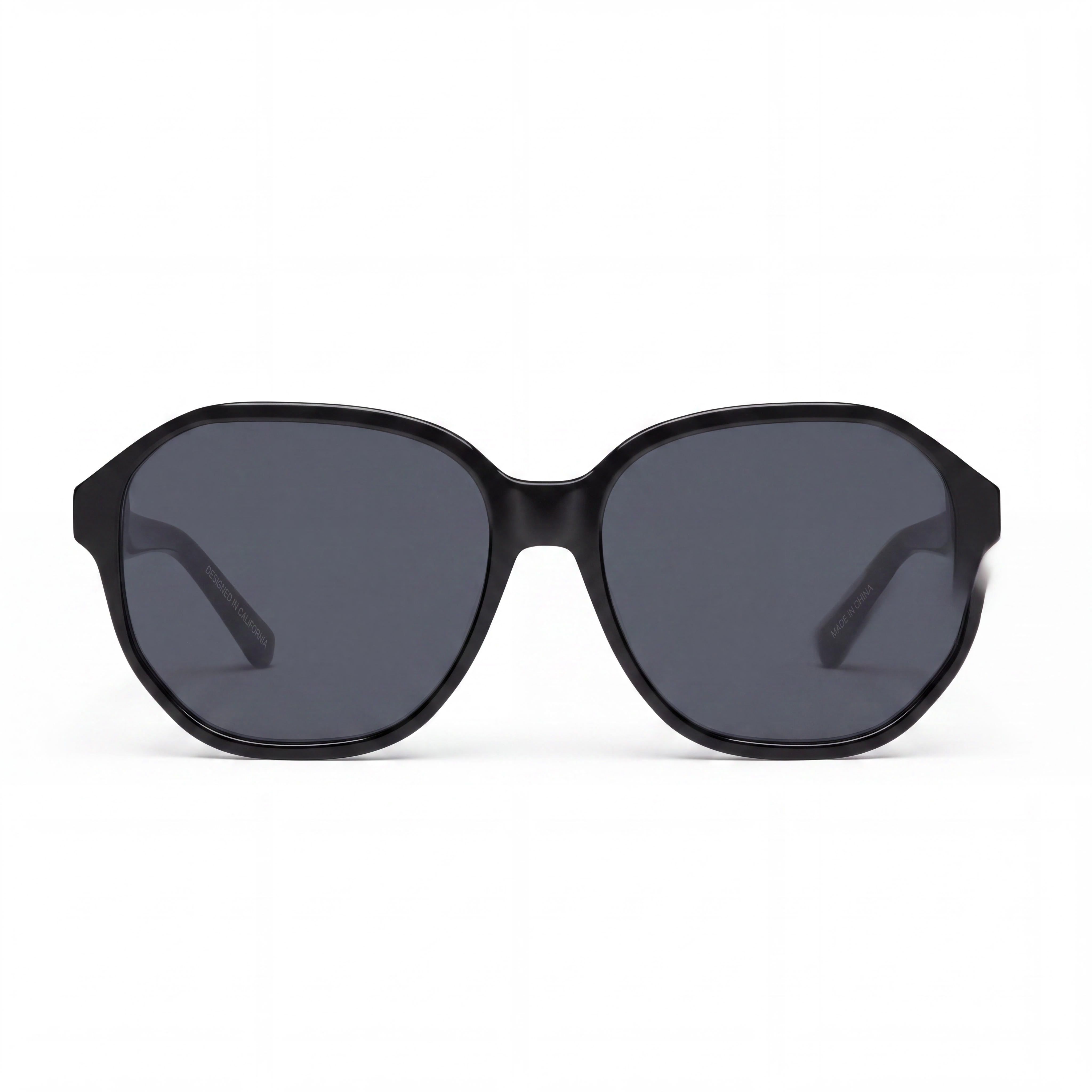 QUAY AUSTRALIA Guess Again Women's Black Injection Frame Smoke Polarized UV Protection Sunglasses 149mm, Photo 2