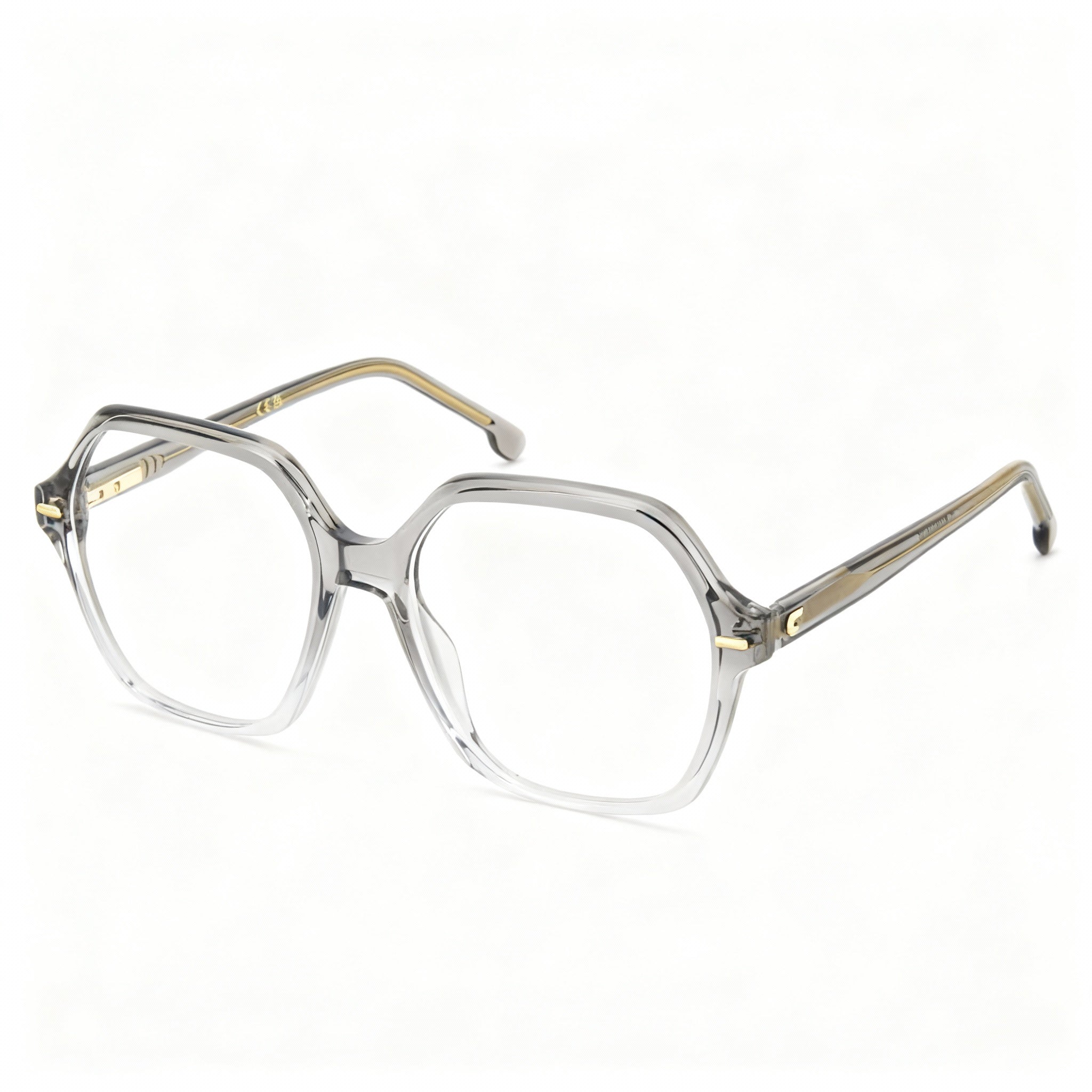Carrera 3032 Women’s Casual Style Acetate Frame Eyeglasses in Grey Shaded Crystal, Size 54-16-140