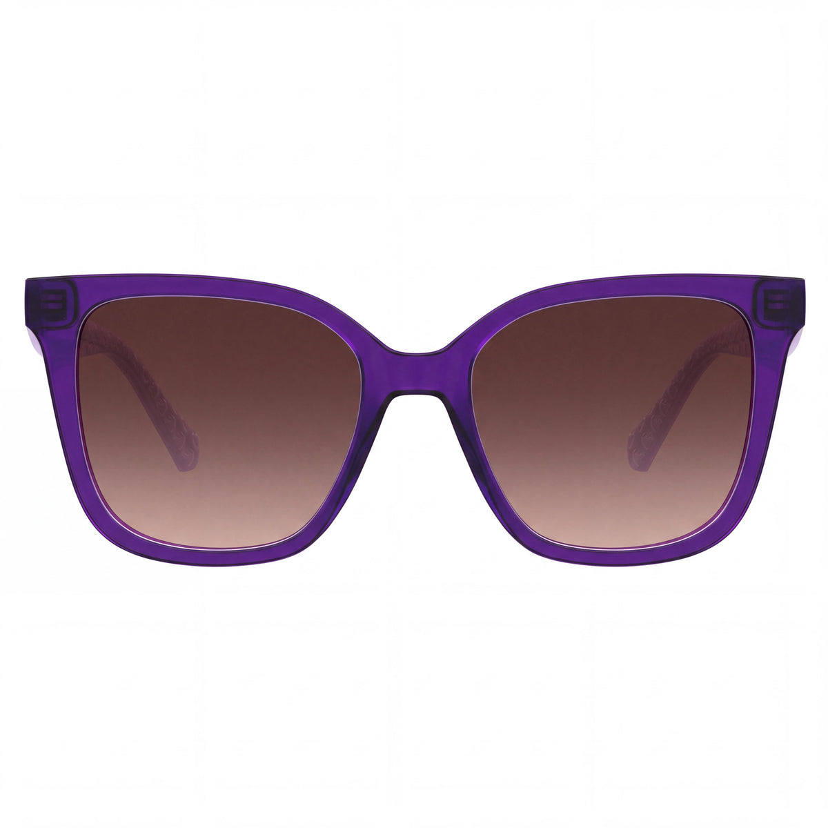 Love Moschino Mol077/S Women's Sunglasses, Purple Cellulose Prop. Inj. Frame, Brown Shaded Lenses, 53-18-140, Photo 2