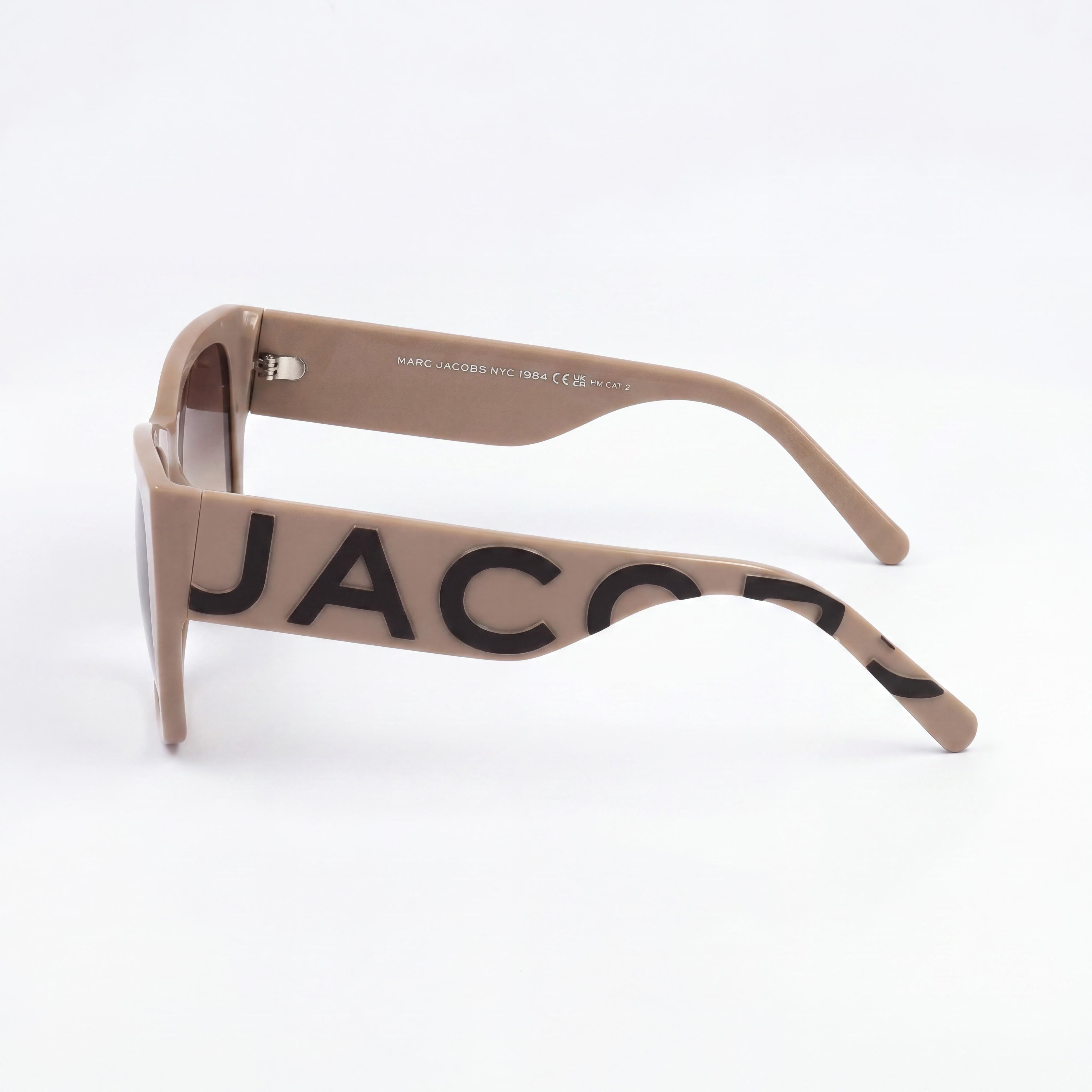 Marc Jacobs MARC 695/S Men's Nude Brown Acetate Square Frame UV Protection Brown Shaded Lens Sunglasses 55mm, Photo 3