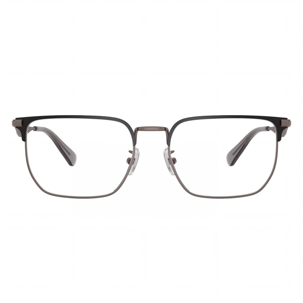 Coach Hc5178 Men's Rectangle Metal Prescription Ready Eyeglass Frames, Satin Gunmetal Black, 54mm, Photo 2