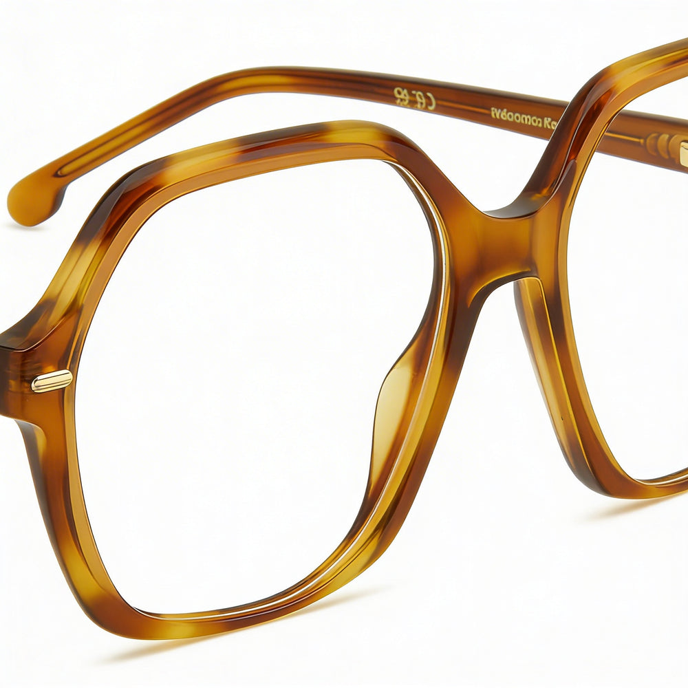 Carrera Casual. Women's Optical Eyeglasses Frame, Acetate, Havana Brown, 54mm Lens, 16mm Bridge, 140mm Temple
