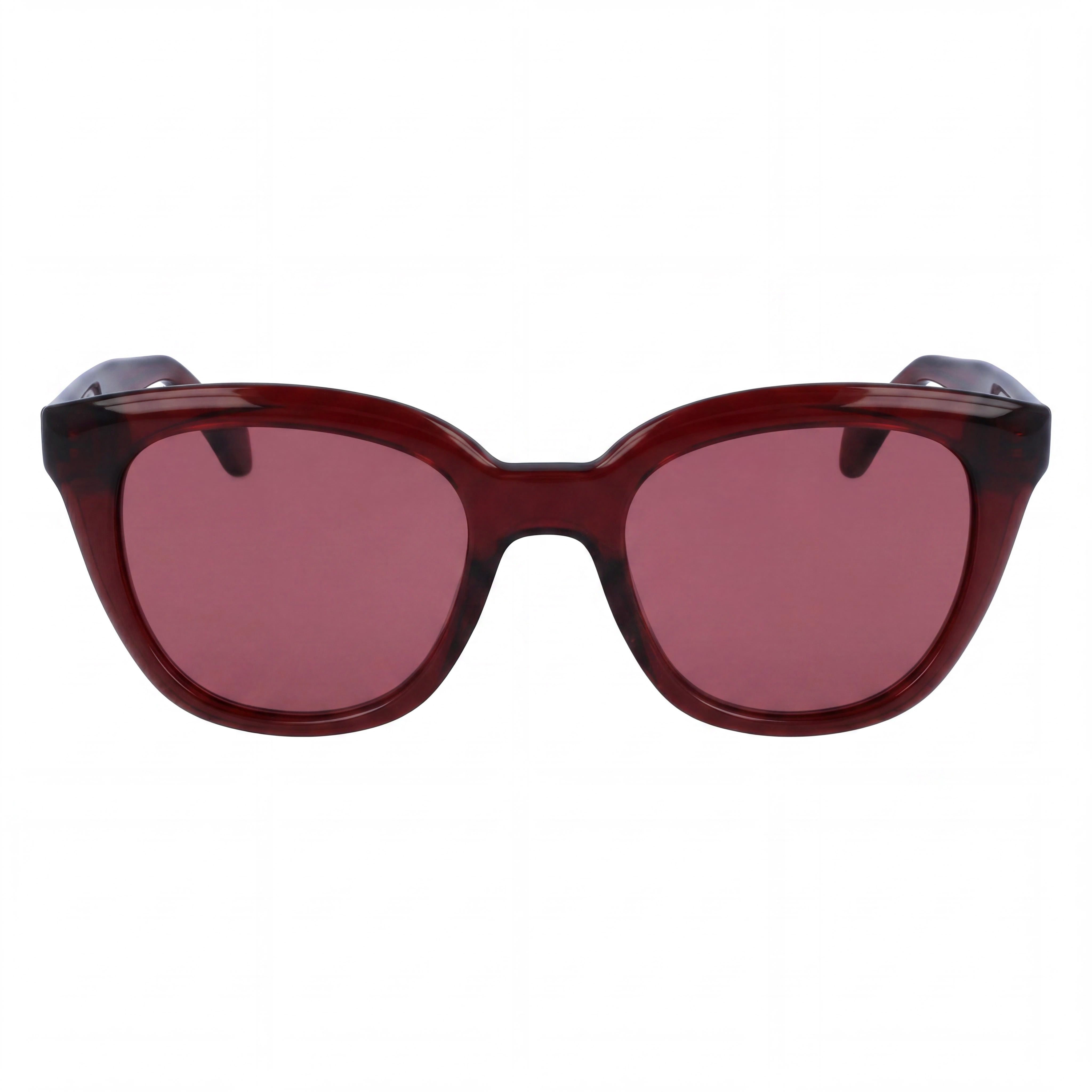 Salvatore Ferragamo Cat Eye Men's Stainless Steel Transparent Red Polycarbonate Non-Polarized 52mm, Photo 2