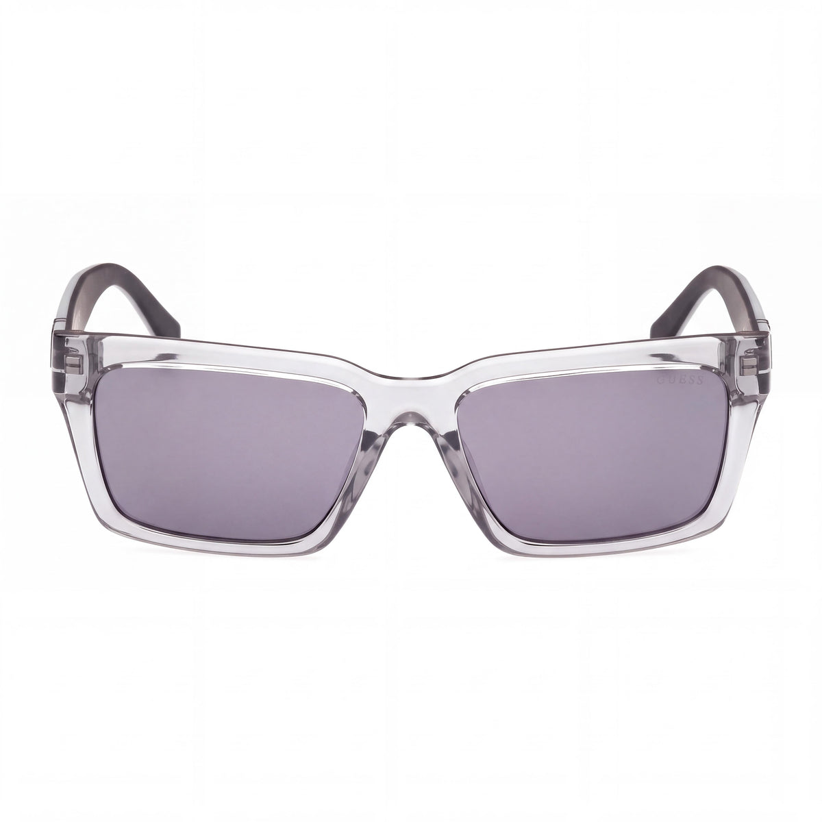 GUESS GU00121  Women's Shiny Grey Injected Frame Sunglasses, Multicolor Lenses, UV Protection, 56mm, Photo 2
