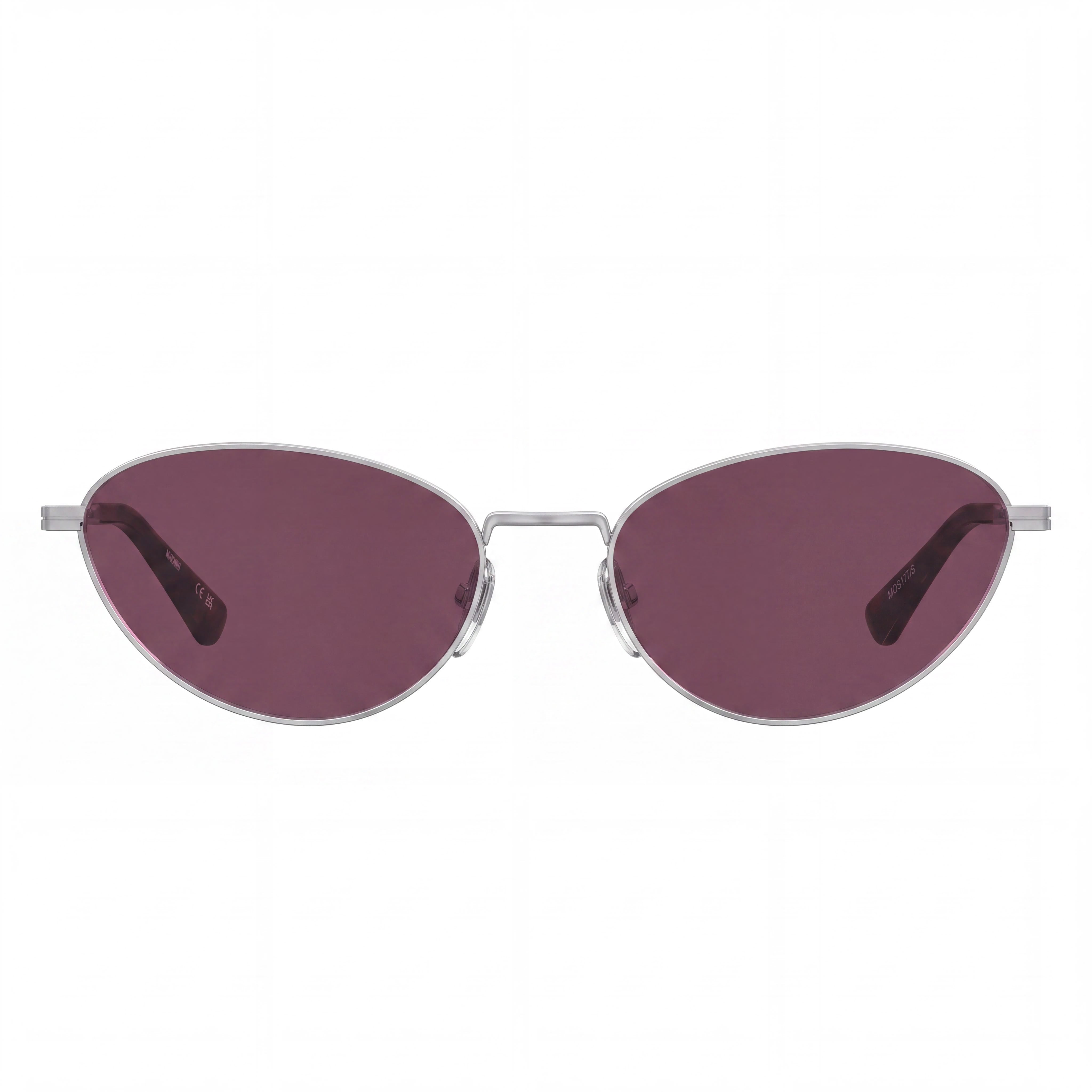 Moschino MOS177/S Women's Palladium Frame Non-Polarized Sunglasses with 18mm Bridge and 145mm Temples, Photo 2