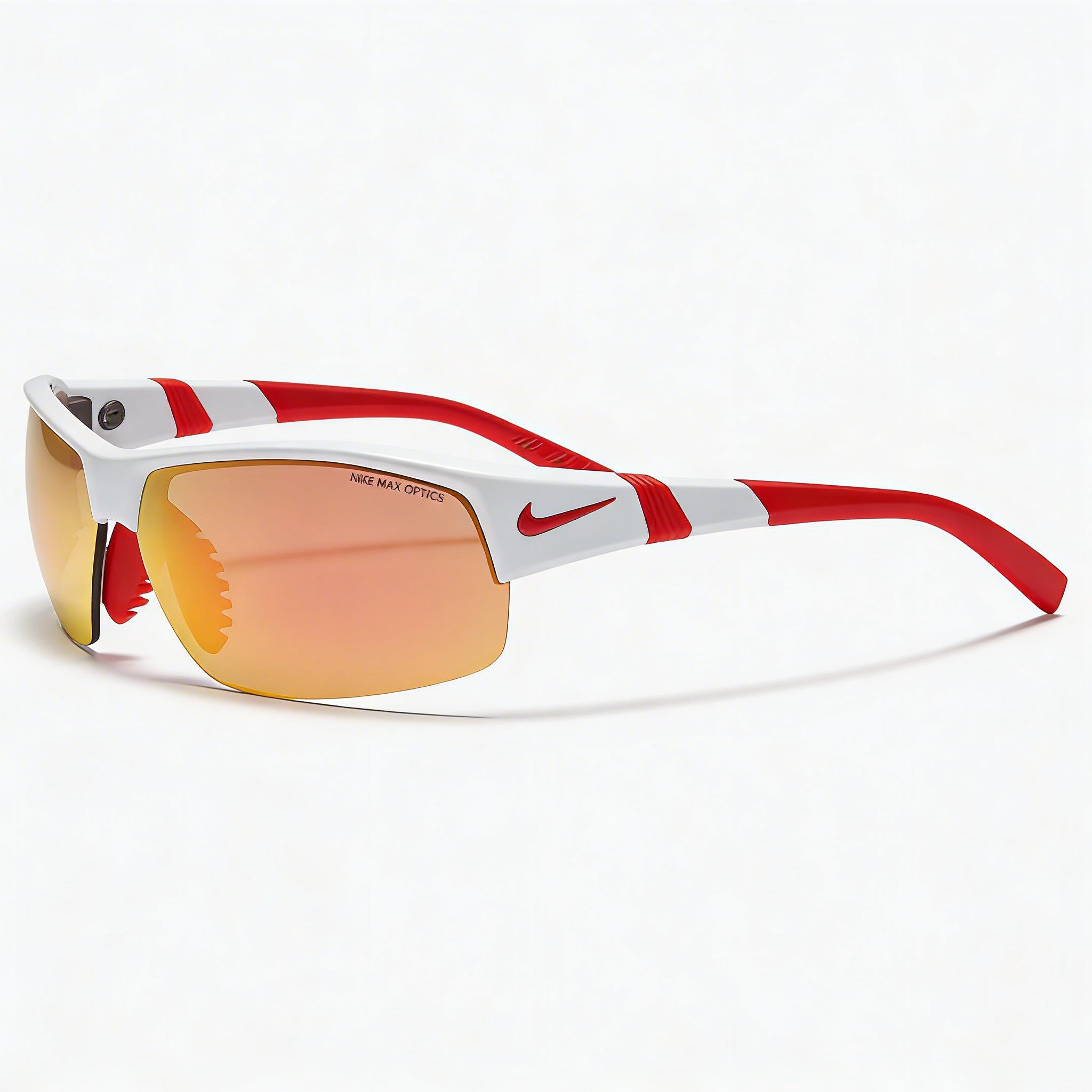 Gafas de sol Nike Modern para mujer, con montura de nailon, lentes de plástico rojas, blancas, grises y espejadas, de 70 mm, Photo 3