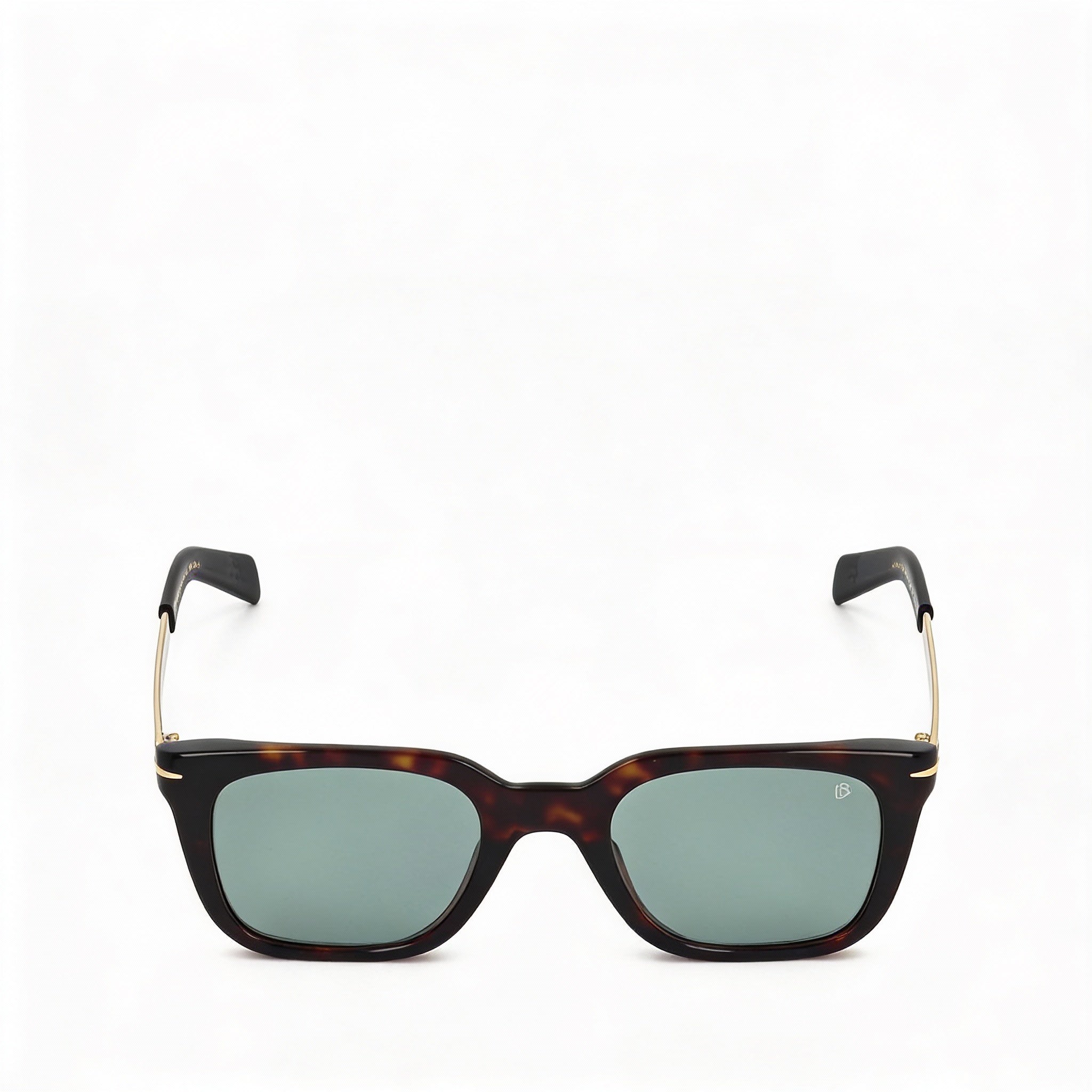David Beckham DB 7047/S Unisex Rectangular/Square Sunglasses, Acetate/Metal, Dark Havana Gold, UV Protection, 51mm, Photo 2