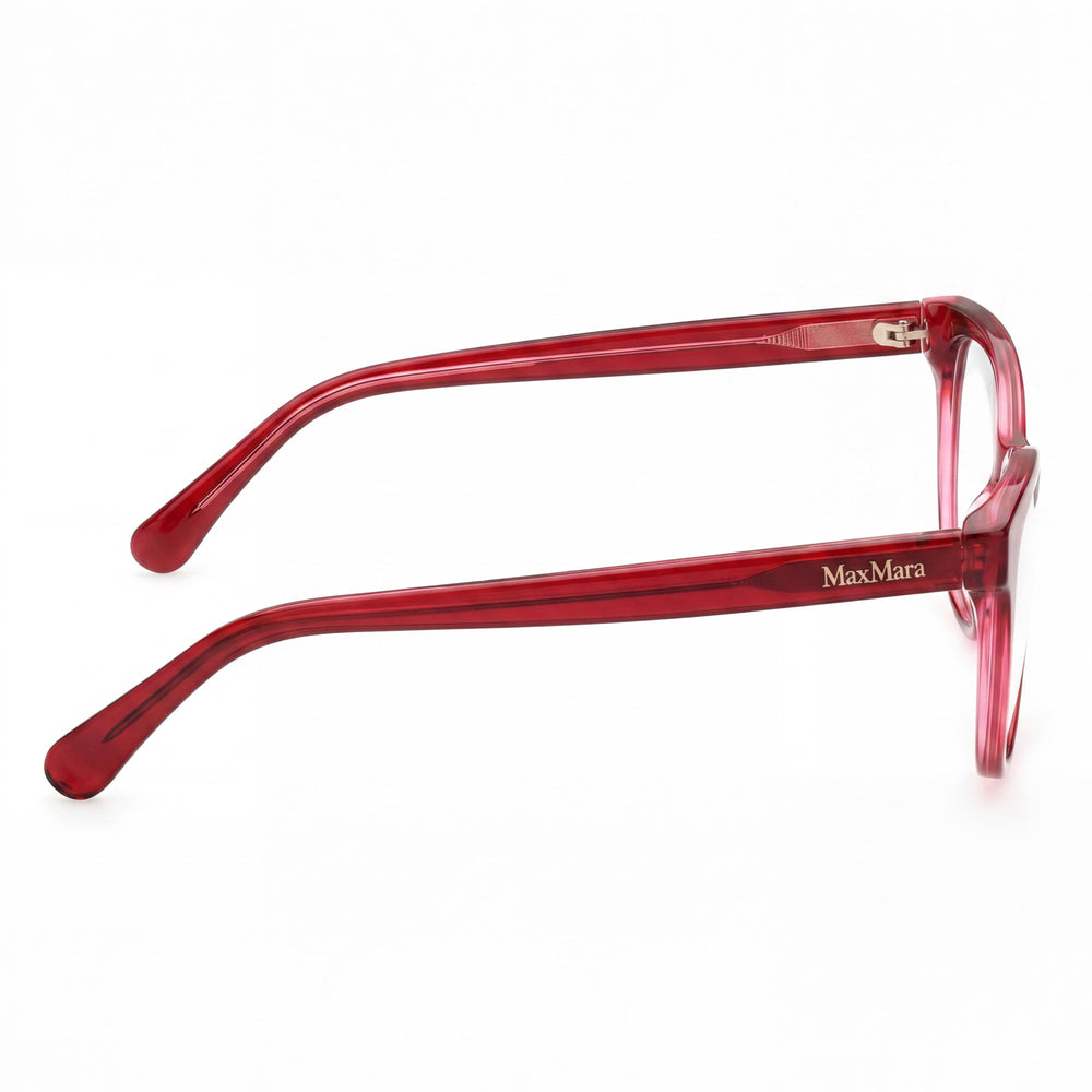 MaxMara Casual Women's Eyeglasses Frame in Shiny Red Acetate, Lens Width 54mm, Bridge 14mm, Temple 140mm