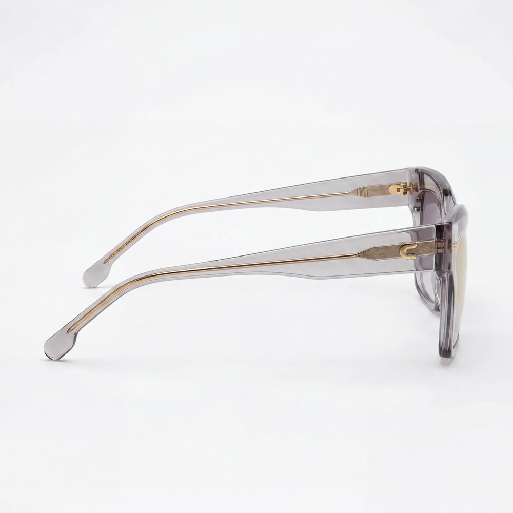 Carrera Carrera 3037/S Women's Grey Plastic Frame Sunglasses with Grey Shaded Gold Mirror Lenses 54mm