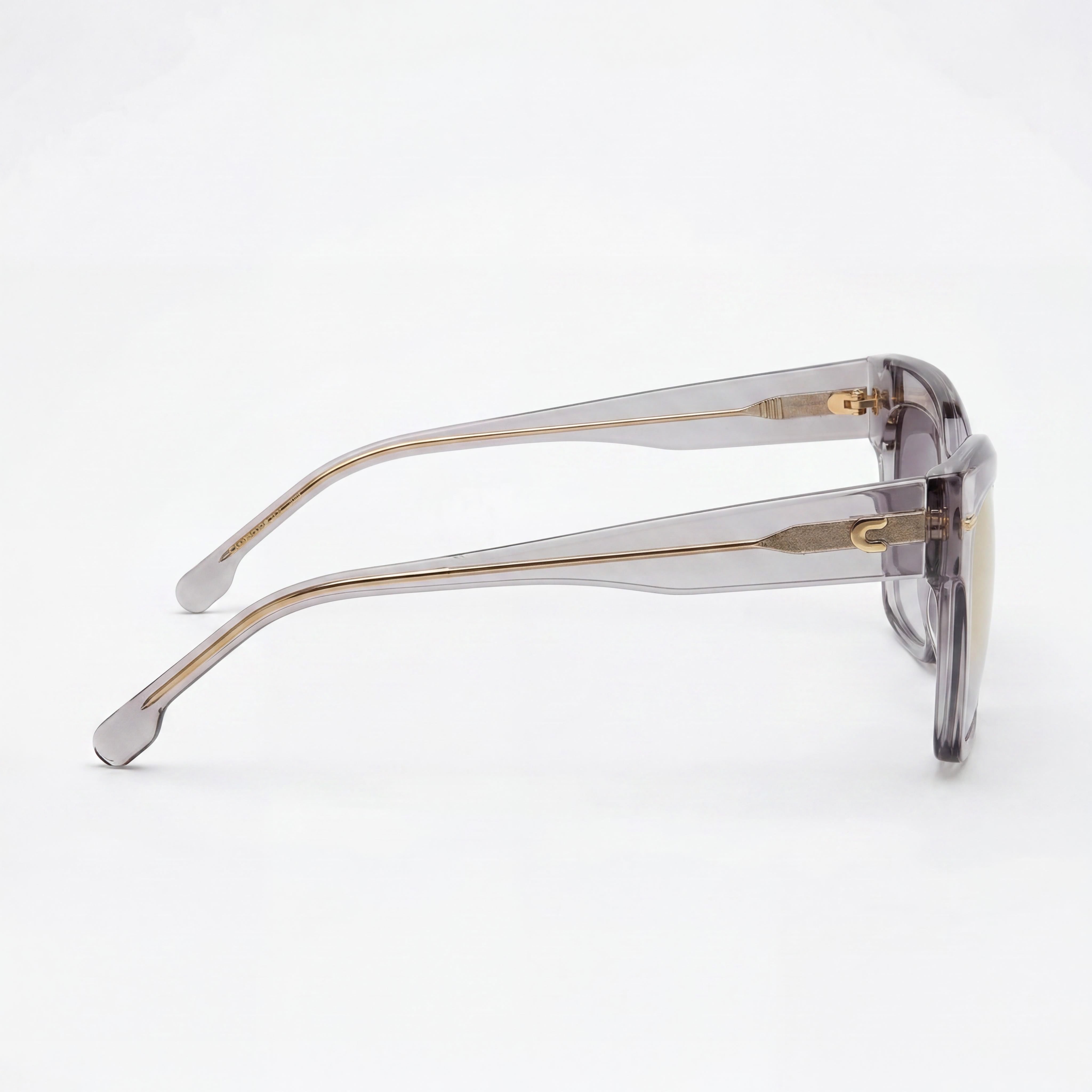 Carrera Carrera 3037/S Women's Grey Plastic Frame Sunglasses with Grey Shaded Gold Mirror Lenses 54mm, Photo 3