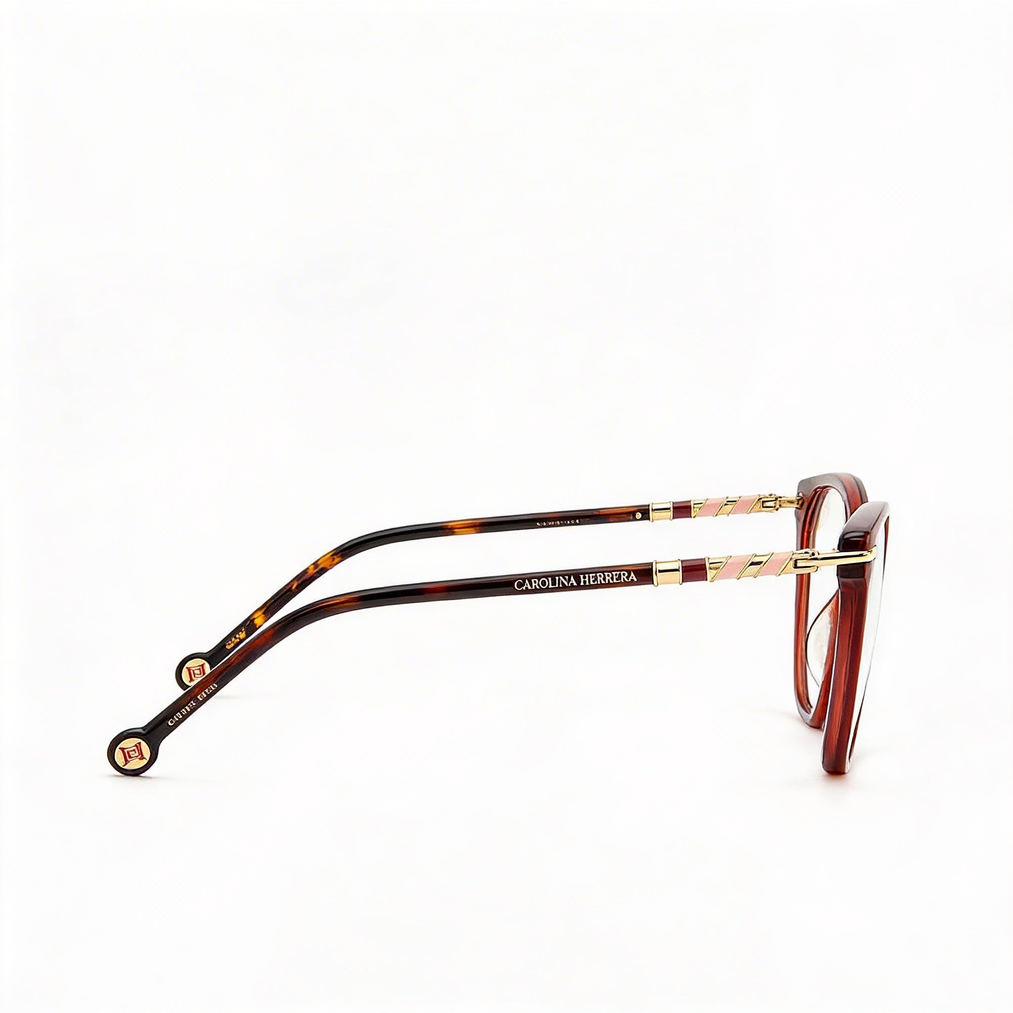 Carolina Herrera Her 0094 Unisex Plastic UV Protection Sunglasses Havana Castle Frame, Burgundy Havana Lenses 54mm, Photo 3