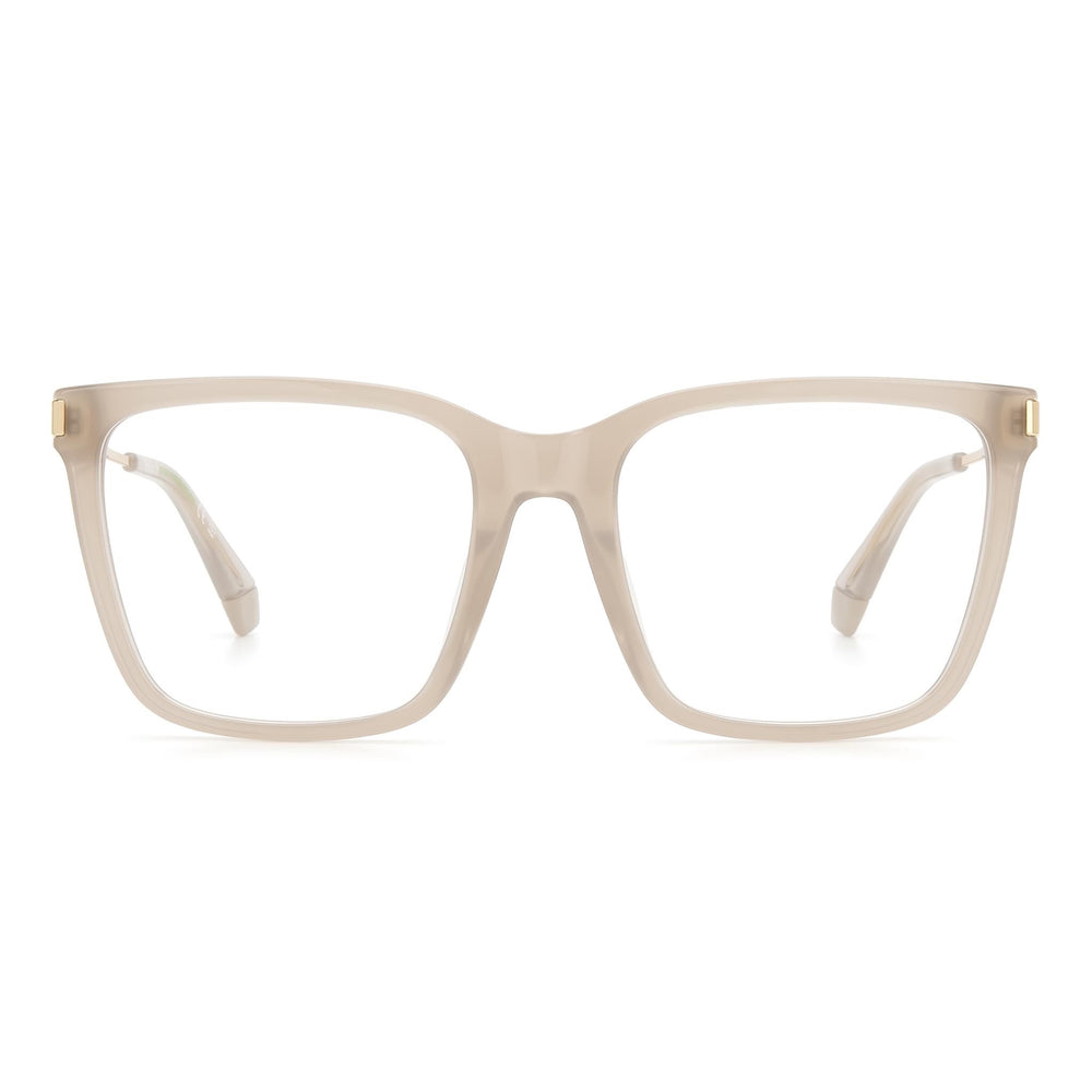 Gafas Polaroid PLD D528 de poliamida no ecológica para mujer con lente de demostración, beis, lente de 53 mm