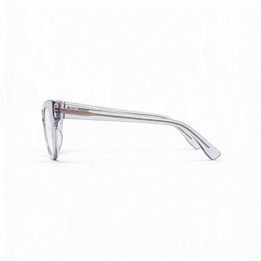 Gafas de hombre MCALLISTER Mc4504 de metal gris cristal con lentes transparentes de policarbonato de 52 mm