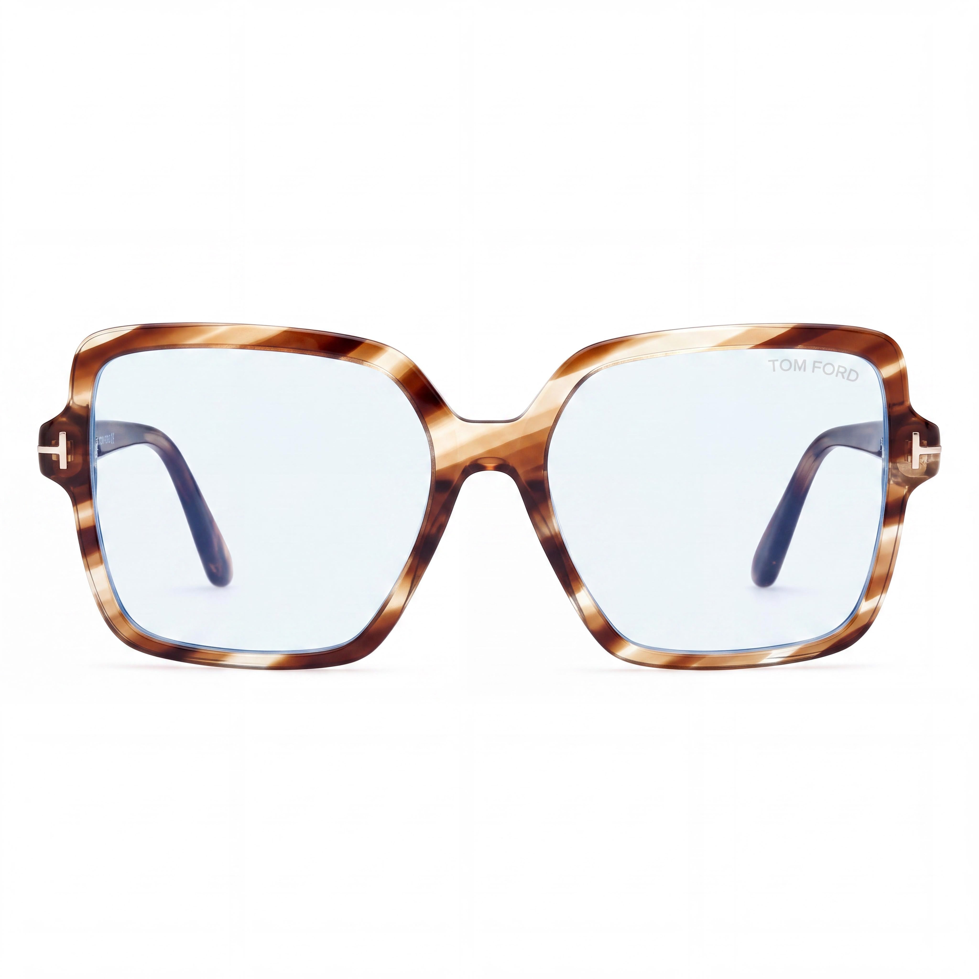 Tom Ford Ft6063-b Unisex Coloured Havana Blue Filter Plastic Frame Black Non- Lenses 56mm, Photo 2