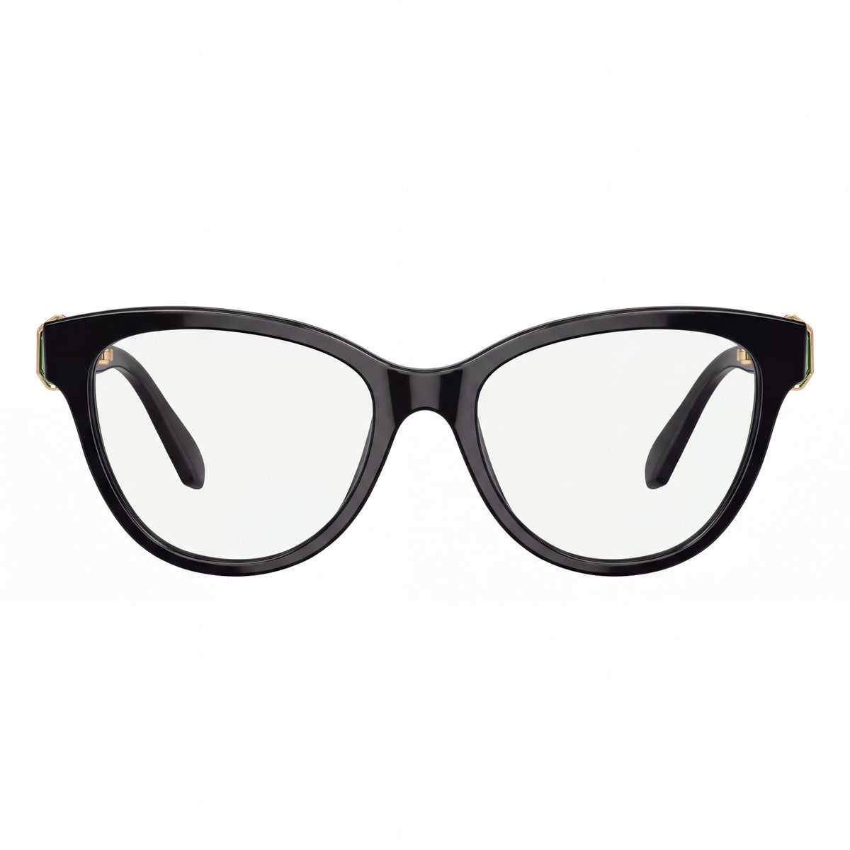 Gafas ópticas Swarovski SK2004 para mujer, estilo cuadrado, montura de acetato en color negro, lentes de 52 mm, puente de 18 mm, varillas de 135 mm, Photo 2