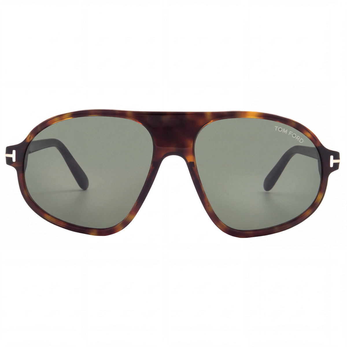 Gafas de Sol Tom Ford Erol FT1178 para Hombre, Estilo Aviador, Montura de Plástico Marrón Oscuro Brillante, Lentes Verdes No Polarizadas, 100% Protección UV, 58mm, Photo 2