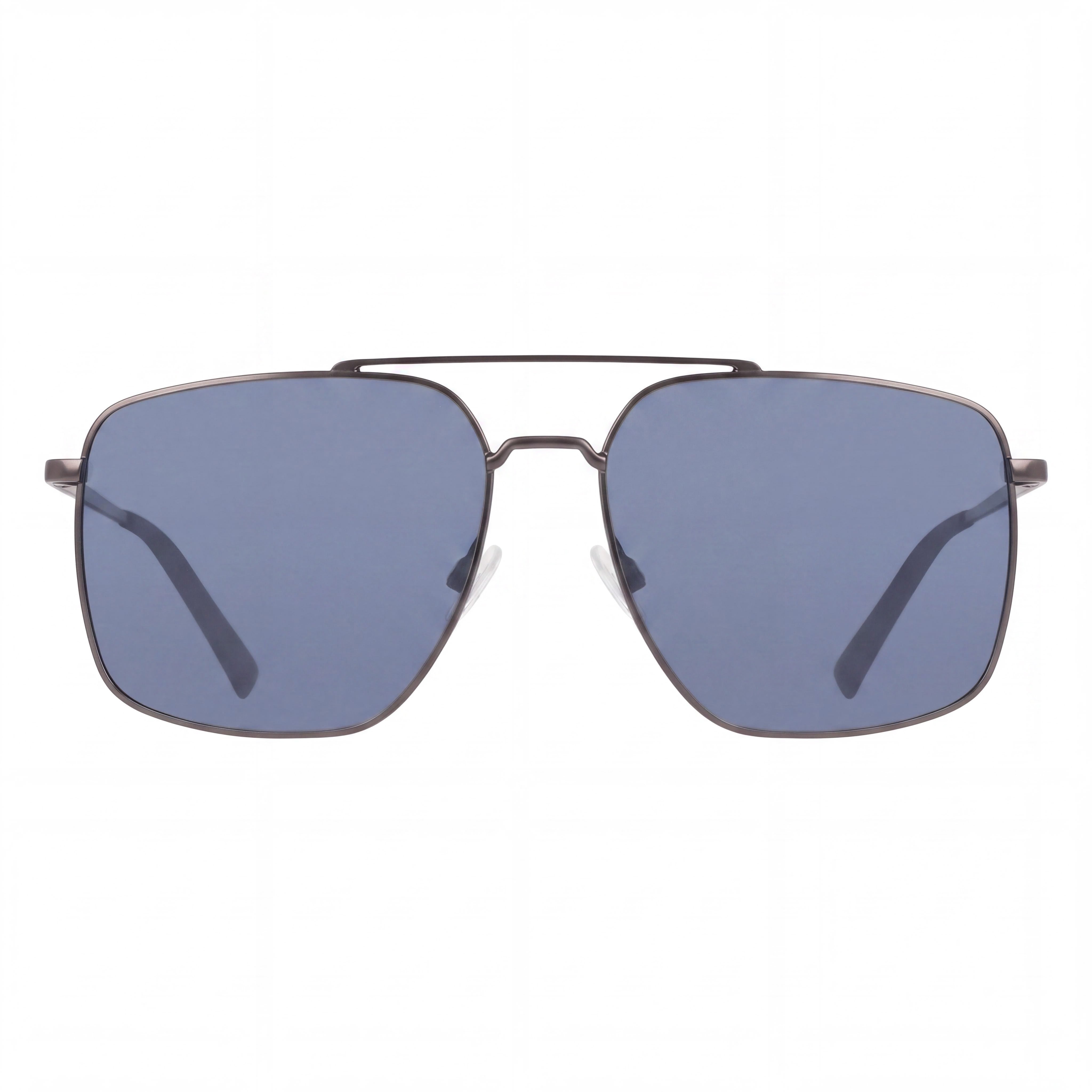 Nautica N106sp Men's Metal Navigator UV Protection Sunglasses, Matte Gunmetal, Smoke Blue Lenses 59mm, Photo 2