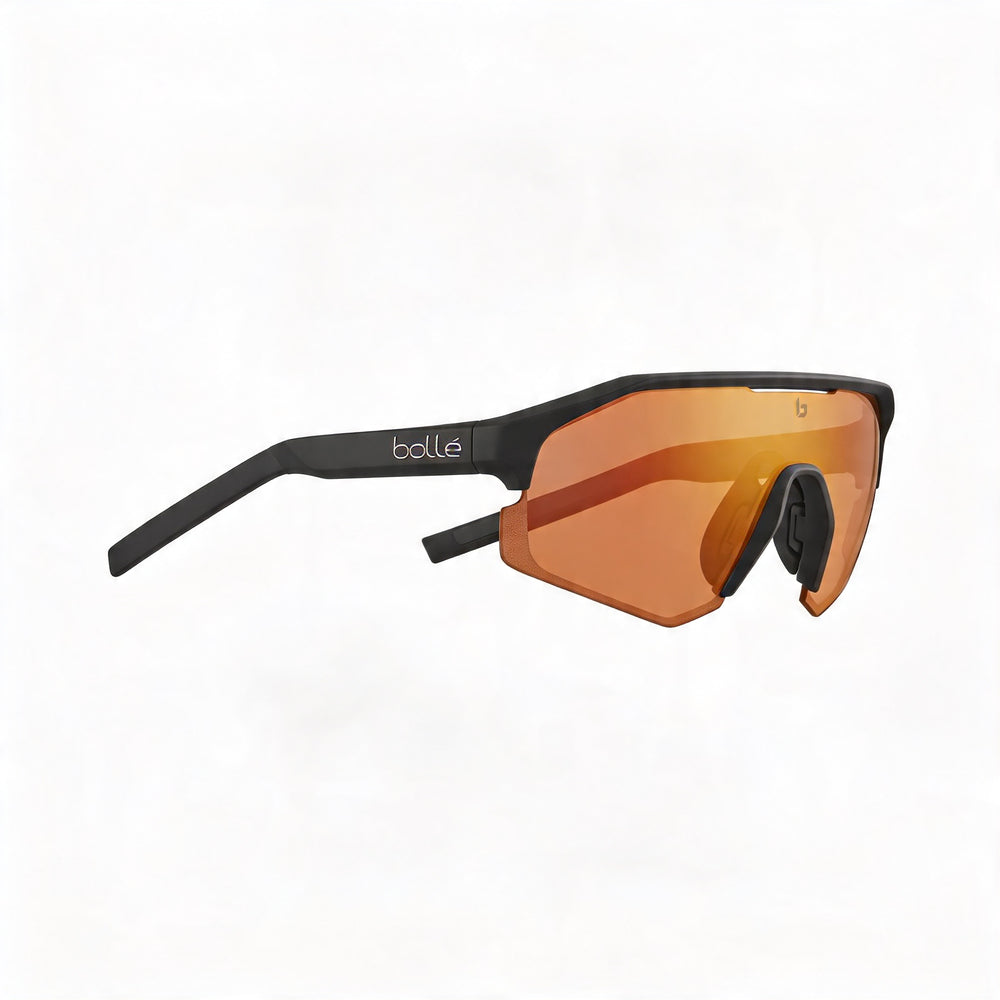 bollé Lightshifter Unisex Photochromic UV Protection Thermoplastic Polyurethane Sunglasses - Lemon Oleo, Phantom Brown Red Lenses