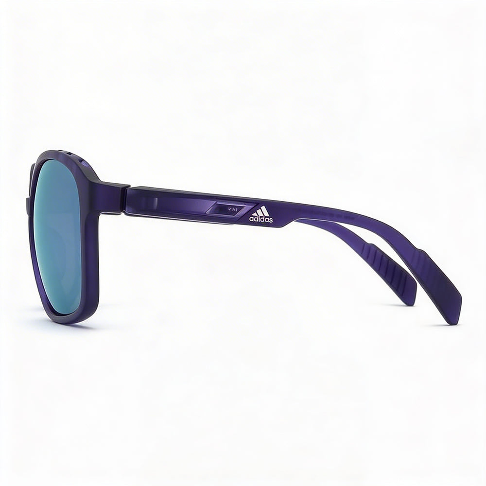 adidas Contemporary Women's Matte Violet Plastic 62mm Polarized Grey 100% UV Sunglasses