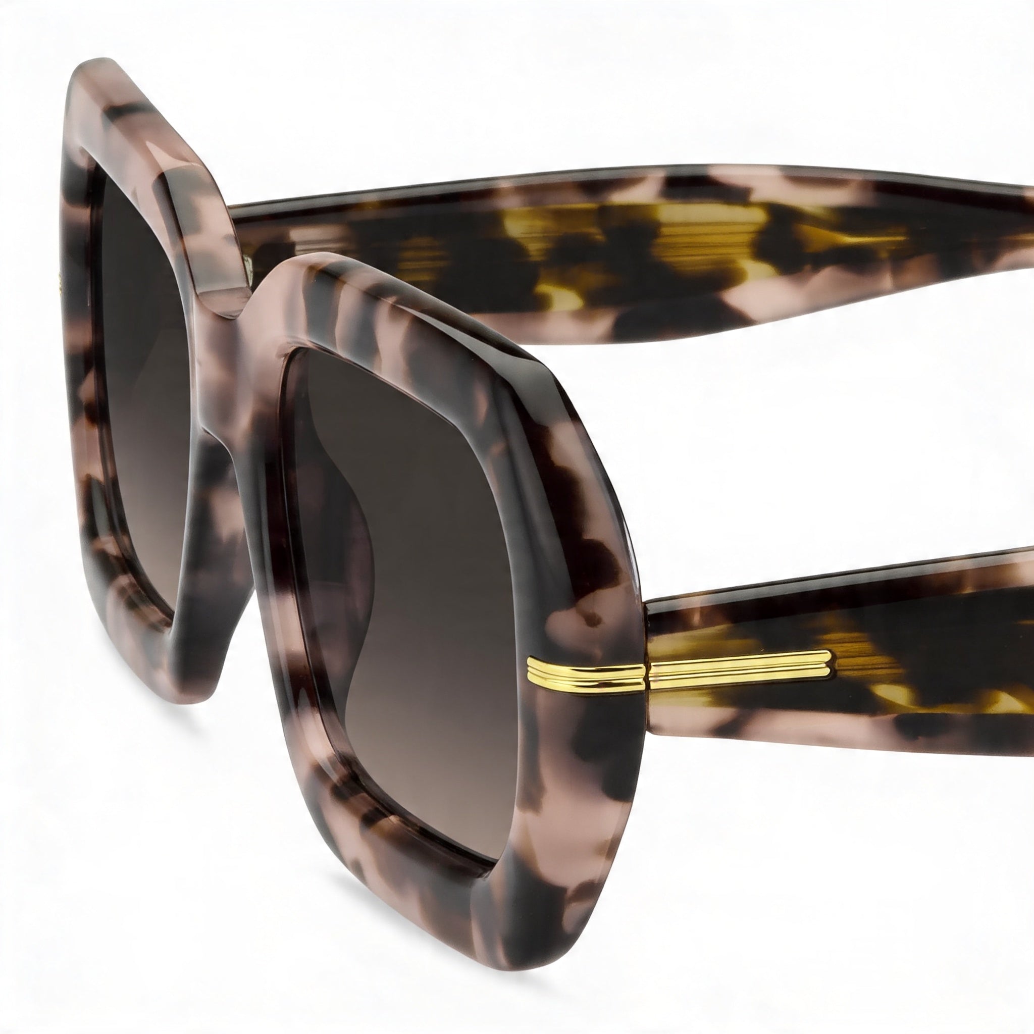 Hugo Boss BOSS 1732/G/S Women's Pink Havana Acetate Frame Brown Shaded Lens UV Protection Sunglasses 54mm, Photo 3