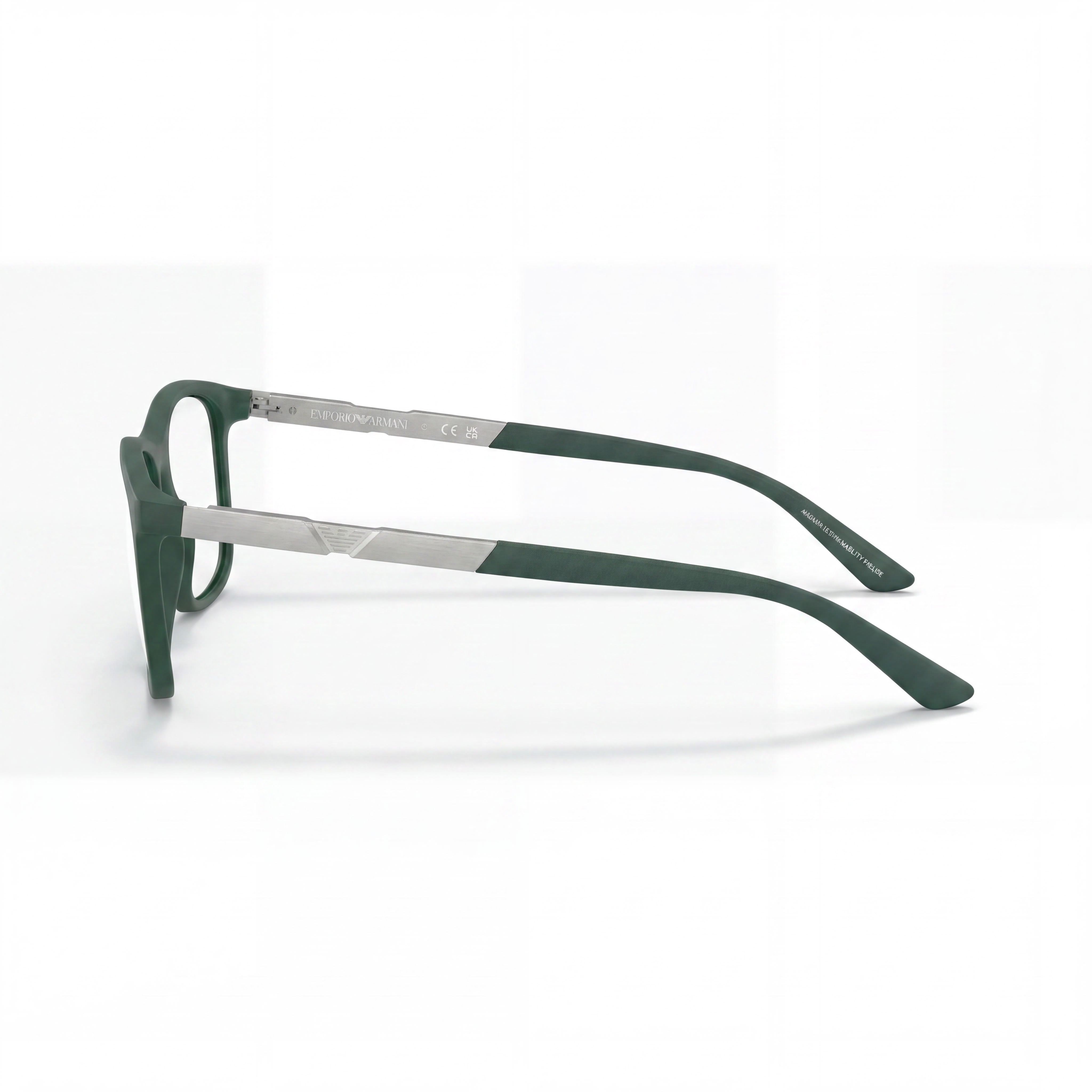 Emporio Armani Ea3247 Women's Eyeglasses, Plastic Frame, Matte Dark Green, 53mm Lens Width, Photo 2