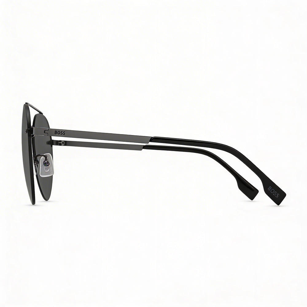 HUGO BOSS Boss 1537/f/sk Modern Metal Dark Ruth Black Unisex Sunglasses 62mm