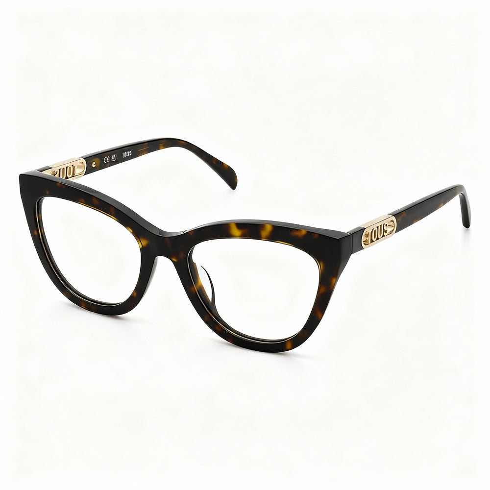 TOUS Casual. Women's Acetate Eyeglasses, Shiny Copper Gold Frame, Non Polarized (53-140-19)