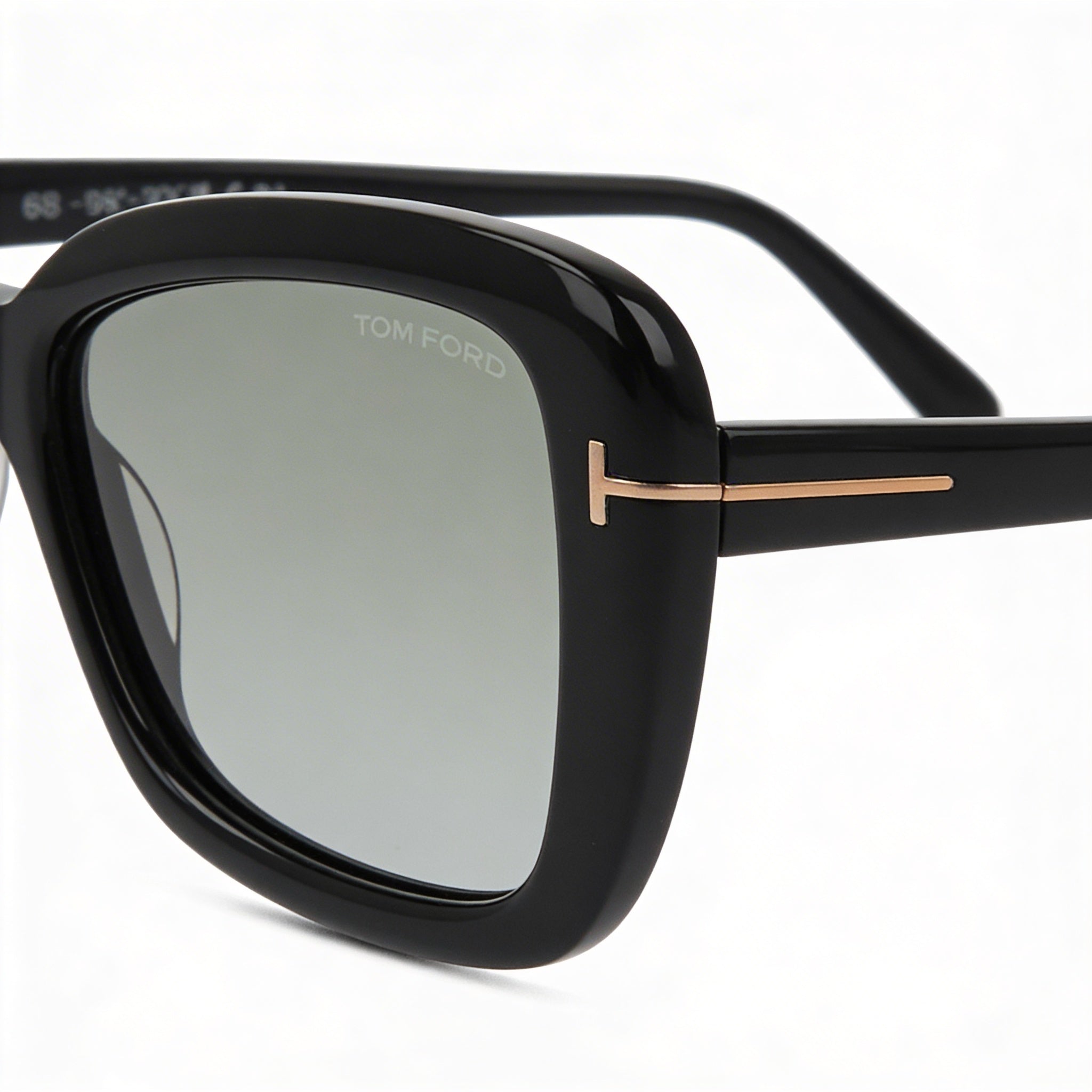 Tom Ford Maeve Women's Black Polycarbonate Butterfly Sunglasses, Smoke Gradient UV Protection, 55mm, Photo 3
