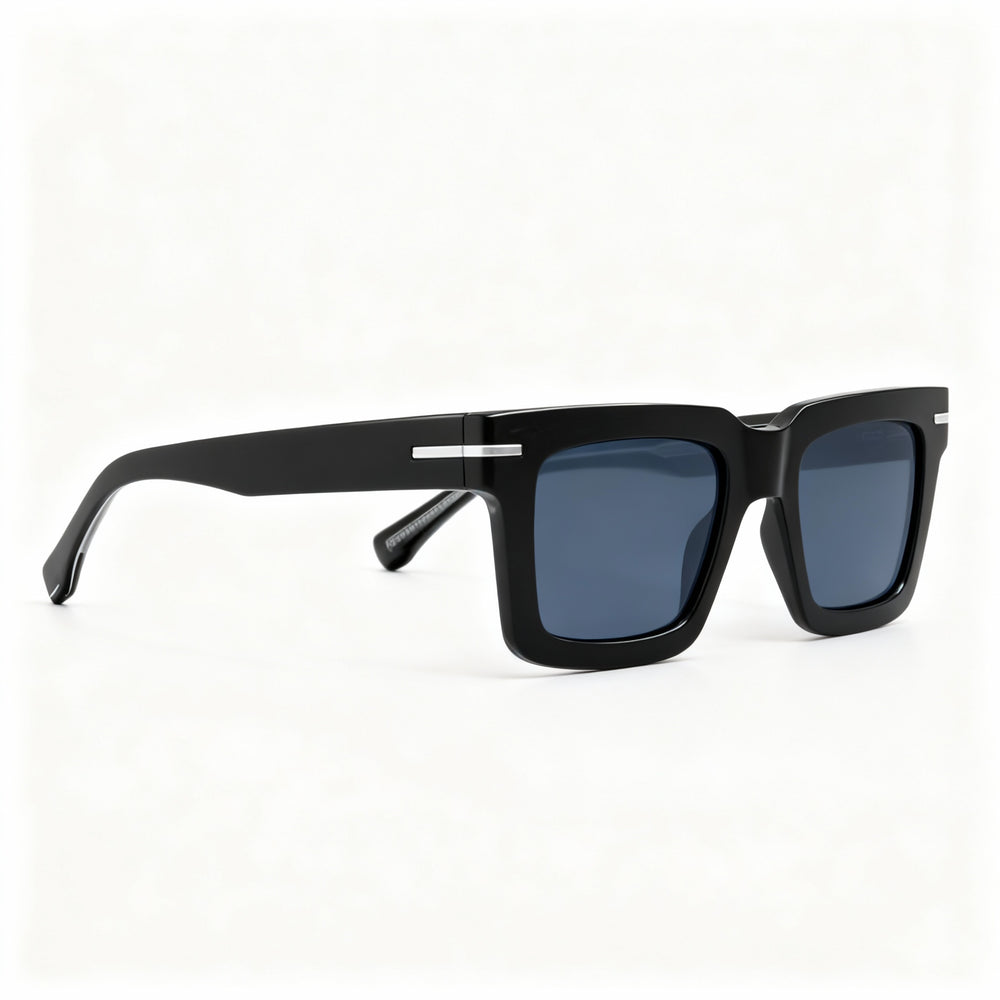 Gafas de sol Hugo Boss BOSS 1501/S para hombre, estilo moderno, con montura de policarbonato, no polarizadas, diseño negro, 51 mm