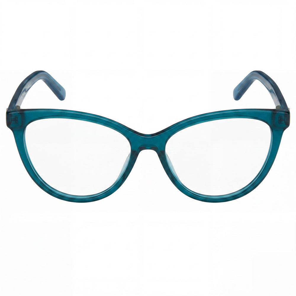 Gafas de sol Marc Jacobs MARC 560 para mujer, diseño de ojo de gato de acetato verde azul transparente, 54 mm