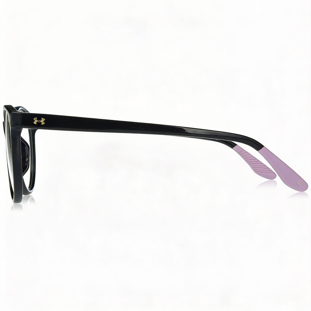 Gafas deportivas Under Armour Ua 5020 para mujer, de plástico negro, con lentes de 52 mm, puente de 18 mm y patillas de 140 mm.