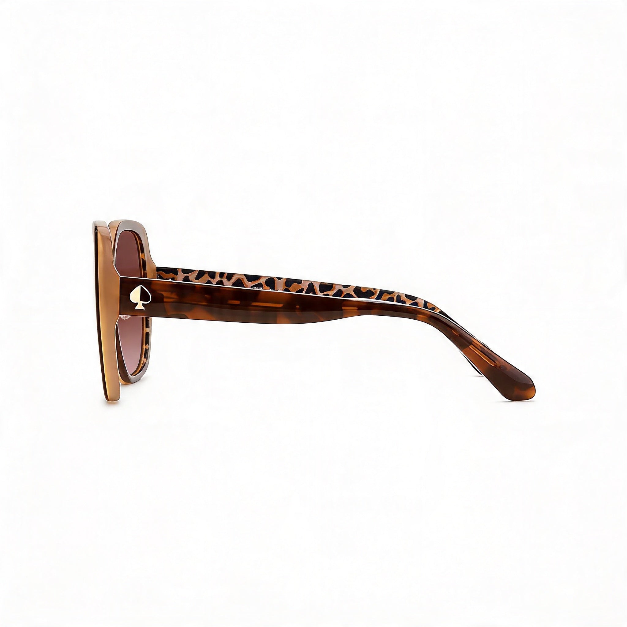 kate spade new york Classic Women's Havana Brown Plastic 56mm Brown Shaded UV Protection Sunglasses, Photo 3
