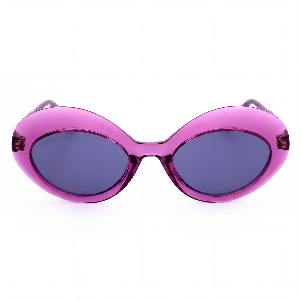 Max & Co. Casual Women's Transparent Shiny Pink Injected Plastic Gradient Grey UV Sunglasses 52mm, Photo 2