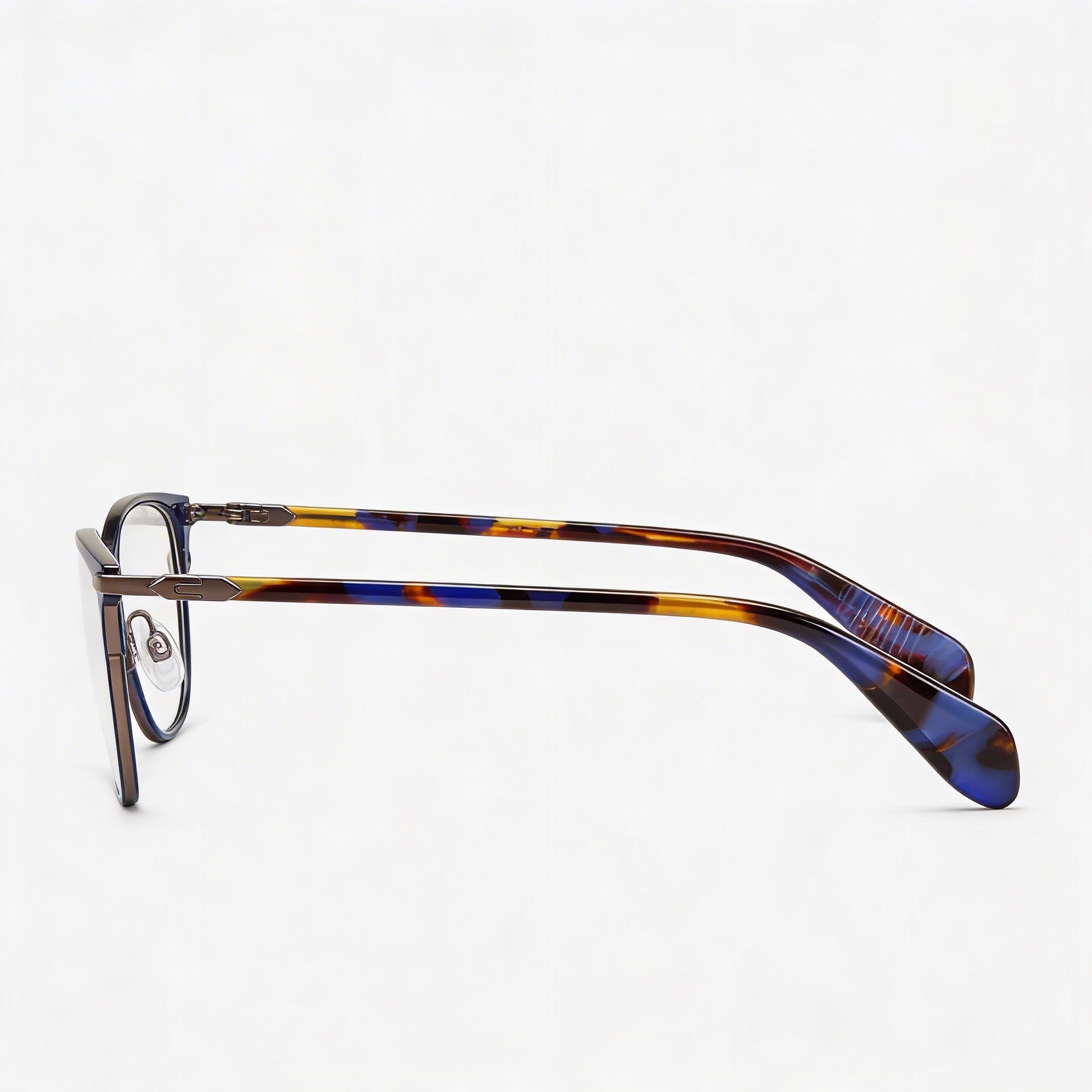 Gafas de sol Rag & Bone Rnb 3018 para mujer, de titanio negro, con lentes transparentes, sin montura, 53-16-140, Photo 2