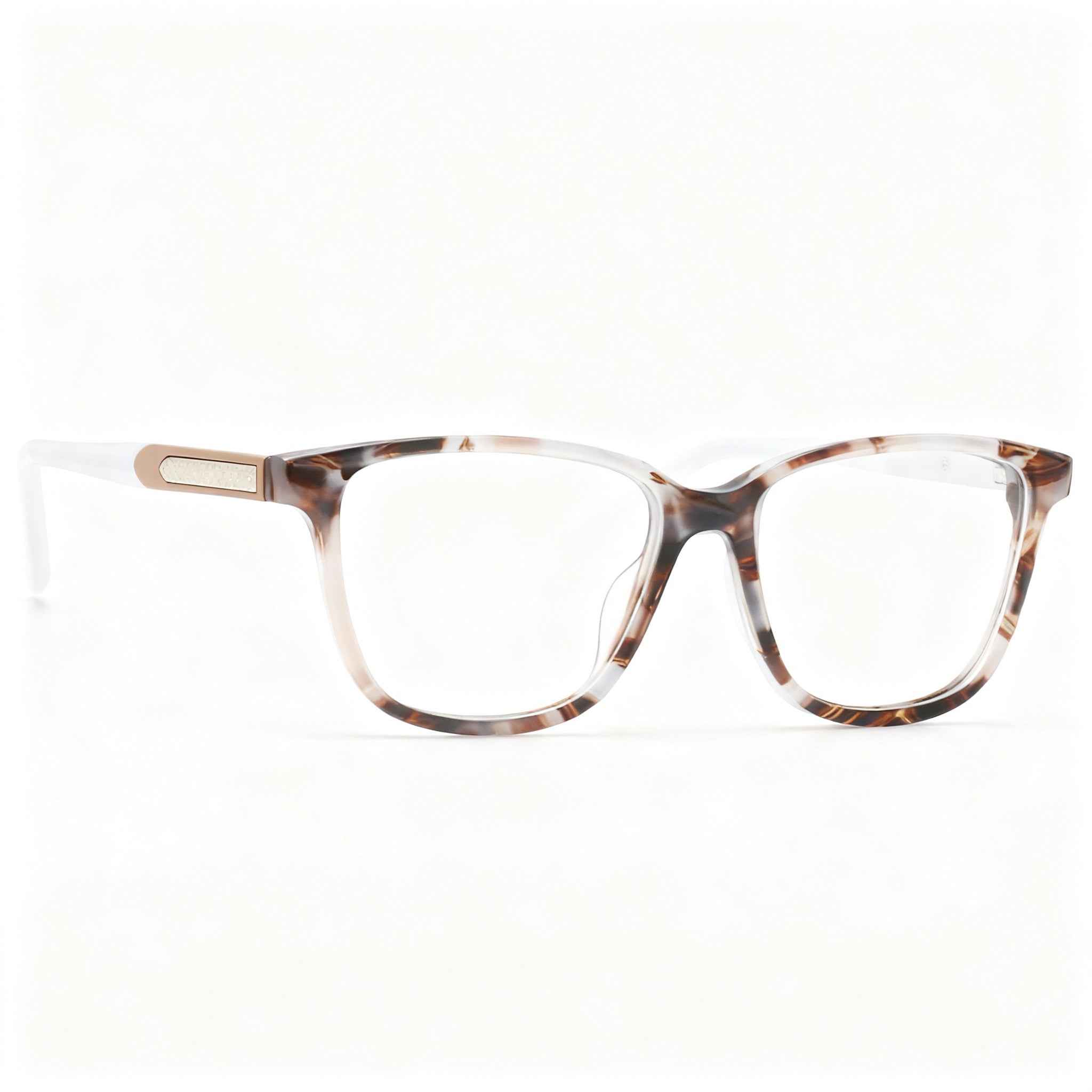 Cole Haan Men's Ch5043 Full Rim Lightweight Metal Brown Tortoise Polarized Eyeglasses 53-16-135, Photo 3